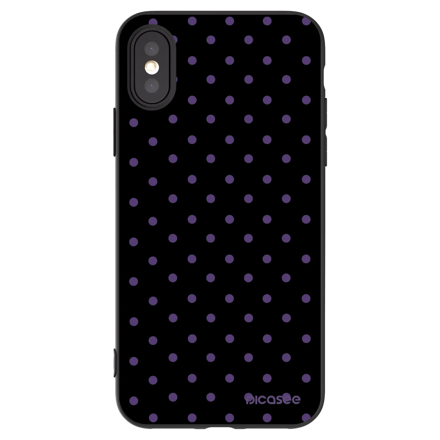 Picasee crna silikonska maskica za Apple iPhone X/XS - Flickers