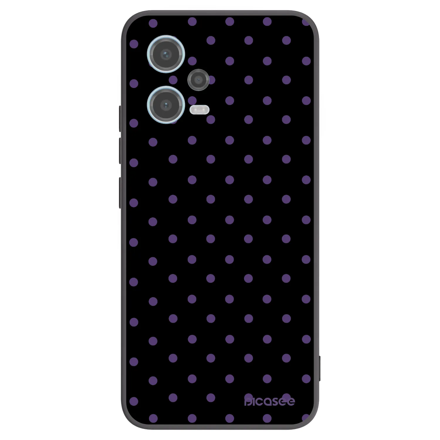 Picasee crna silikonska maskica za Xiaomi Redmi Note 12 5G - Flickers