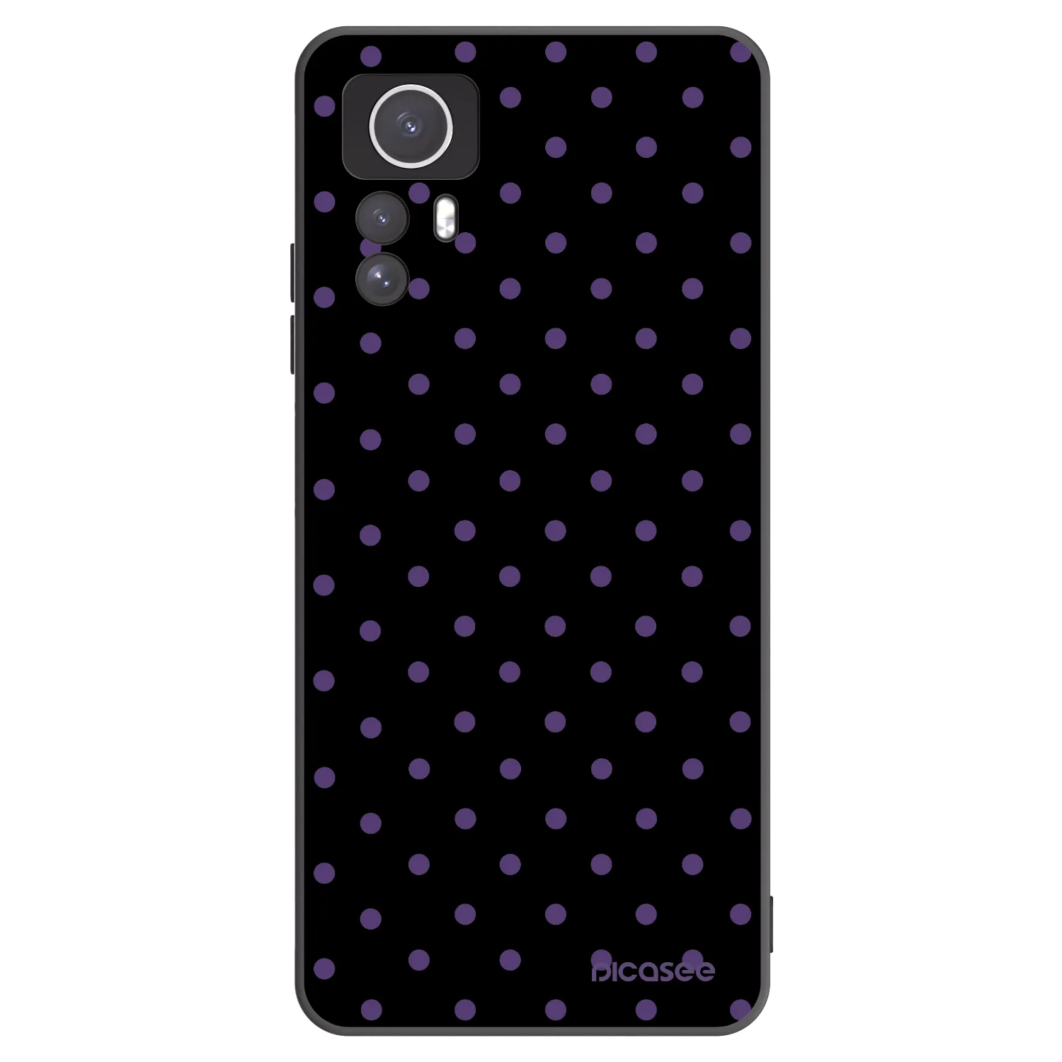 Picasee crna silikonska maskica za Xiaomi Redmi Note 12S - Flickers