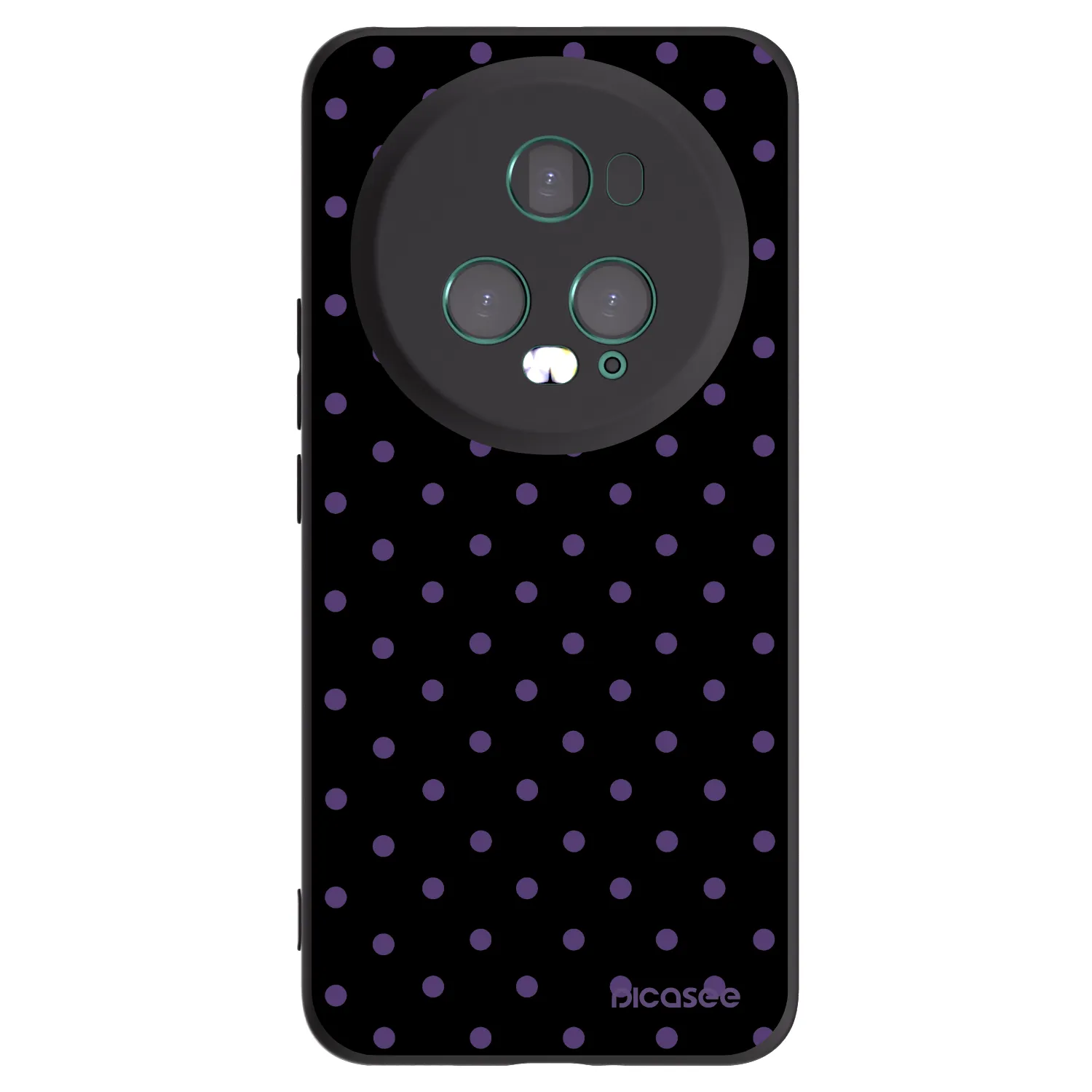Picasee crna silikonska maskica za Honor Magic5 Pro - Flickers