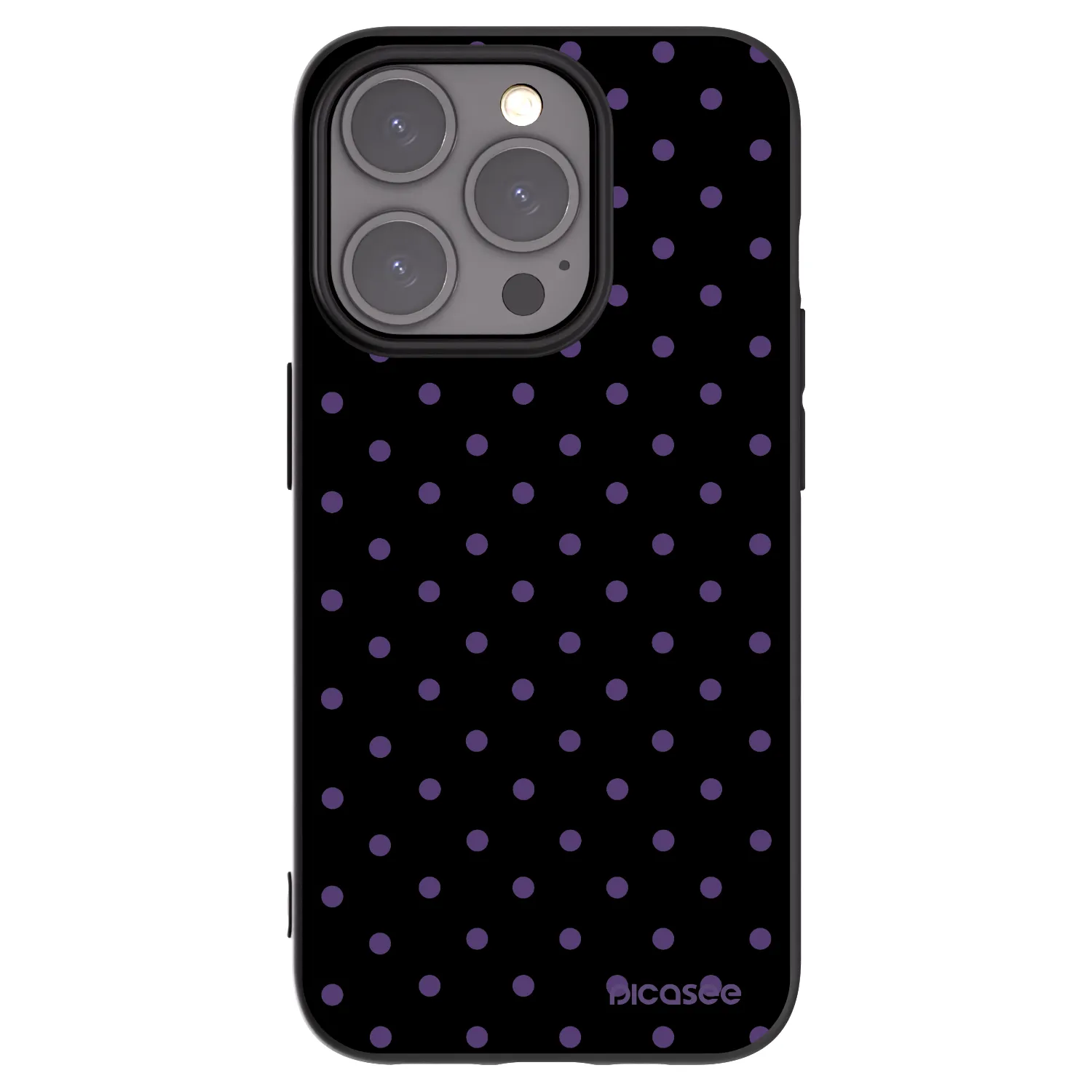 Picasee crna silikonska maskica za Apple iPhone 15 Pro - Flickers
