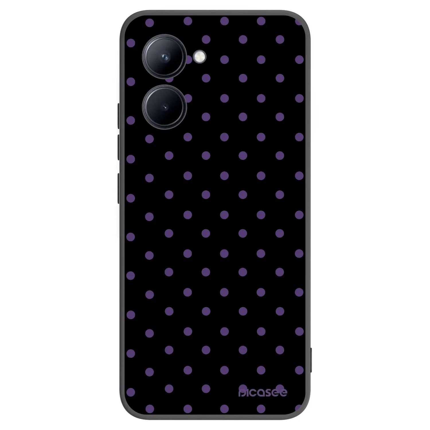Picasee crna silikonska maskica za Realme C33 (2023) - Flickers