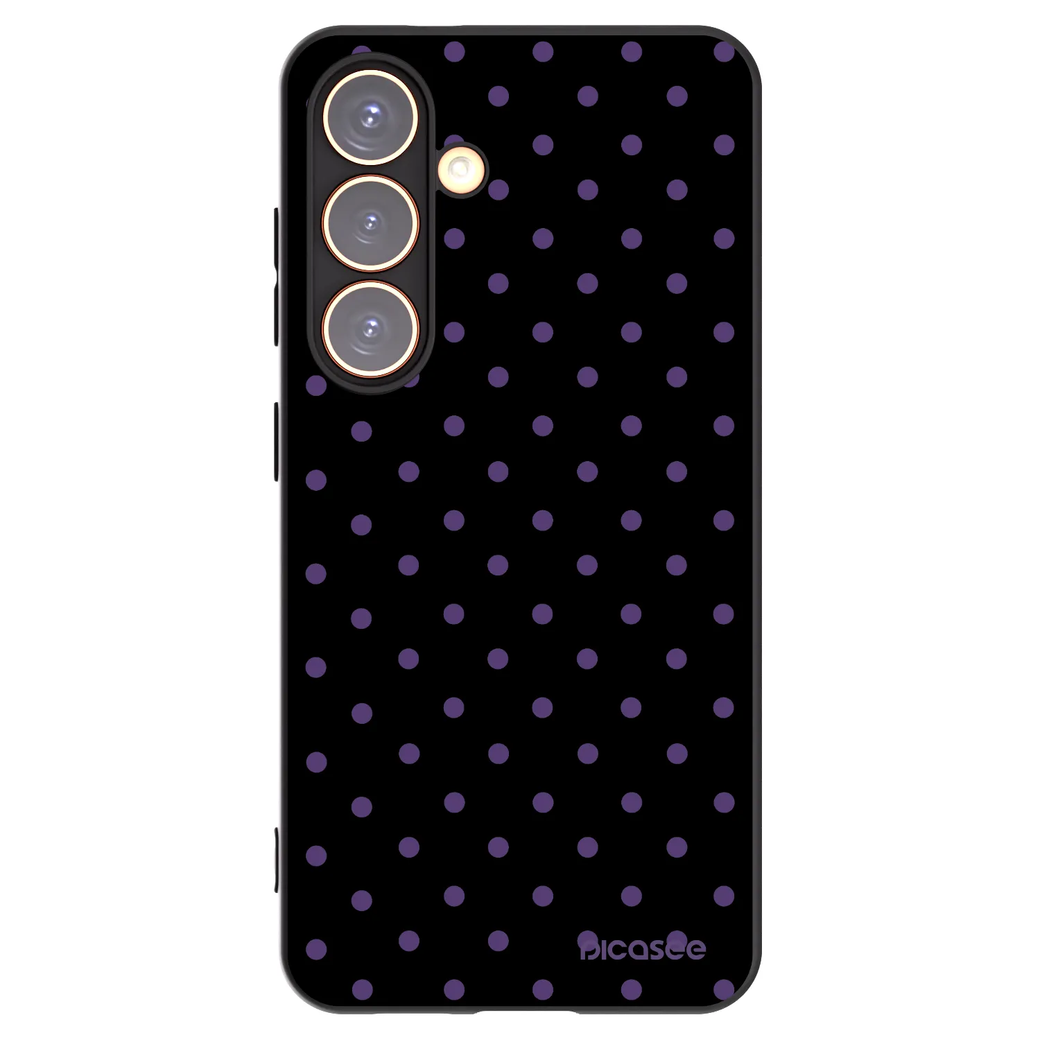 Picasee crna silikonska maskica za Samsung Galaxy S24 S921B 5G - Flickers
