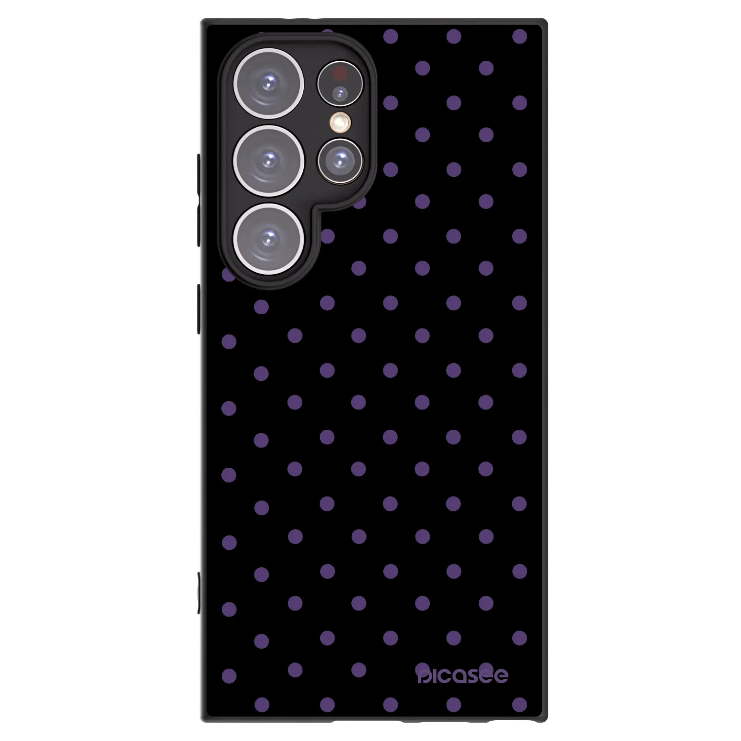 Picasee crna silikonska maskica za Samsung Galaxy S24 Ultra S928B 5G - Flickers