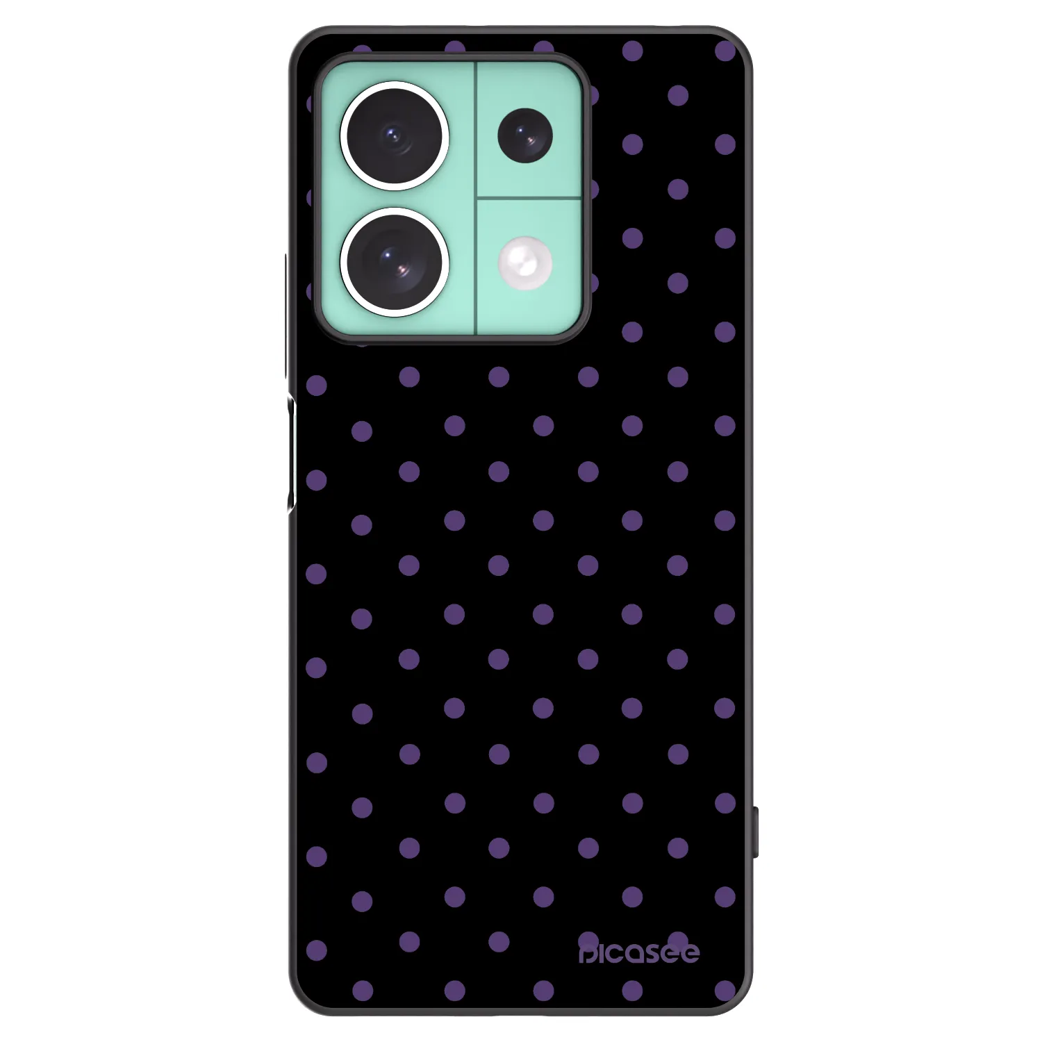 Picasee crna silikonska maskica za Xiaomi Redmi Note 13 5G - Flickers