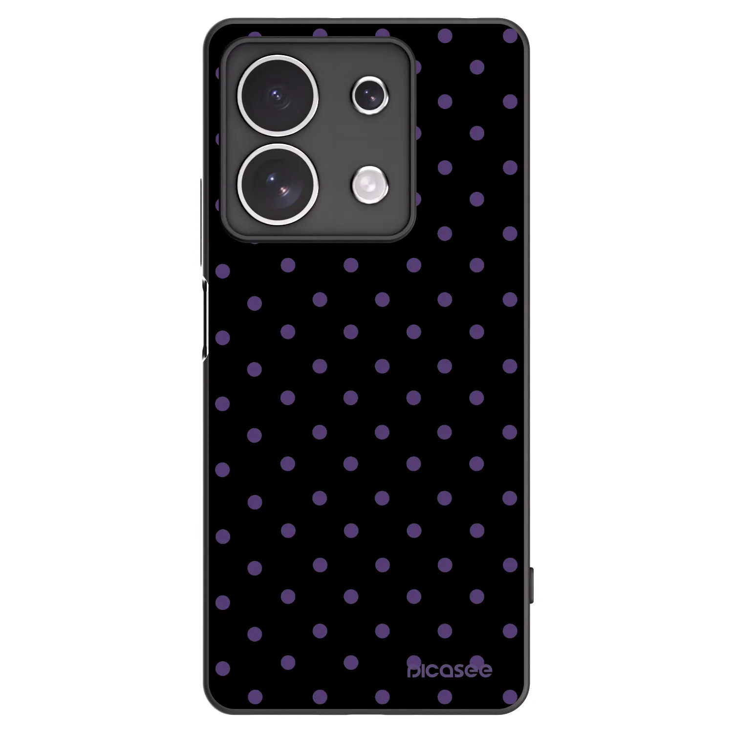 Picasee crna silikonska maskica za Xiaomi Redmi Note 13 4G - Flickers