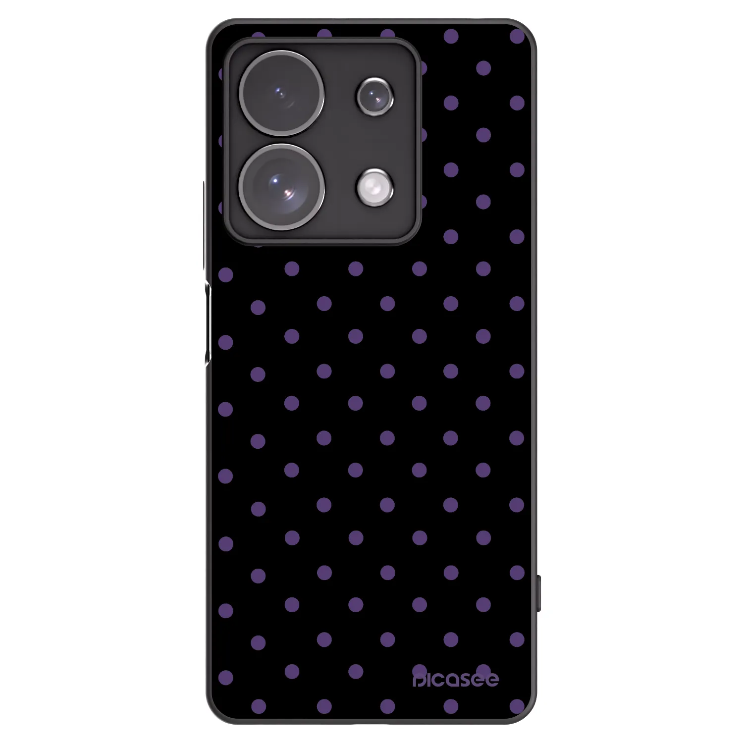 Picasee crna silikonska maskica za Xiaomi Redmi Note 13 Pro 4G - Flickers