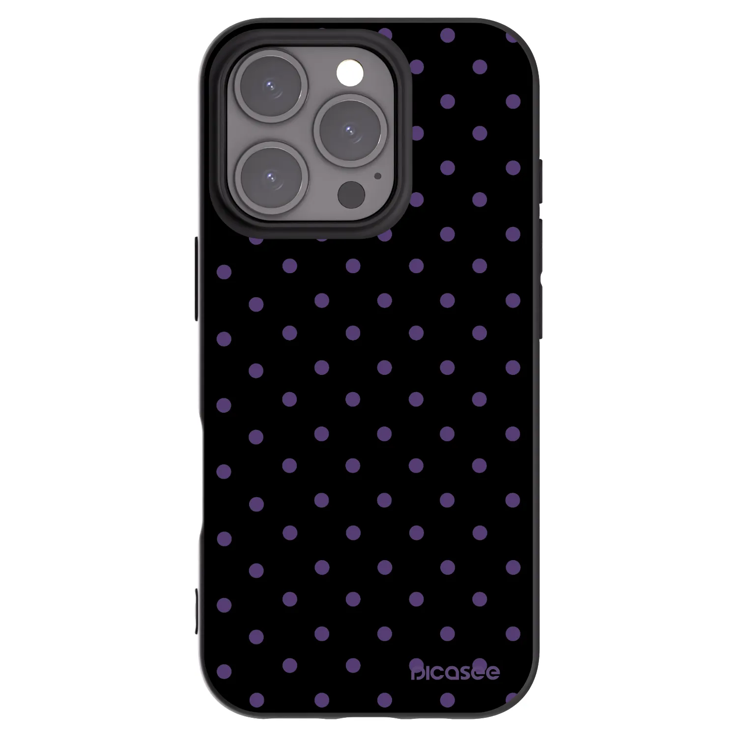 Picasee crna silikonska maskica za Apple iPhone 16 Pro - Flickers