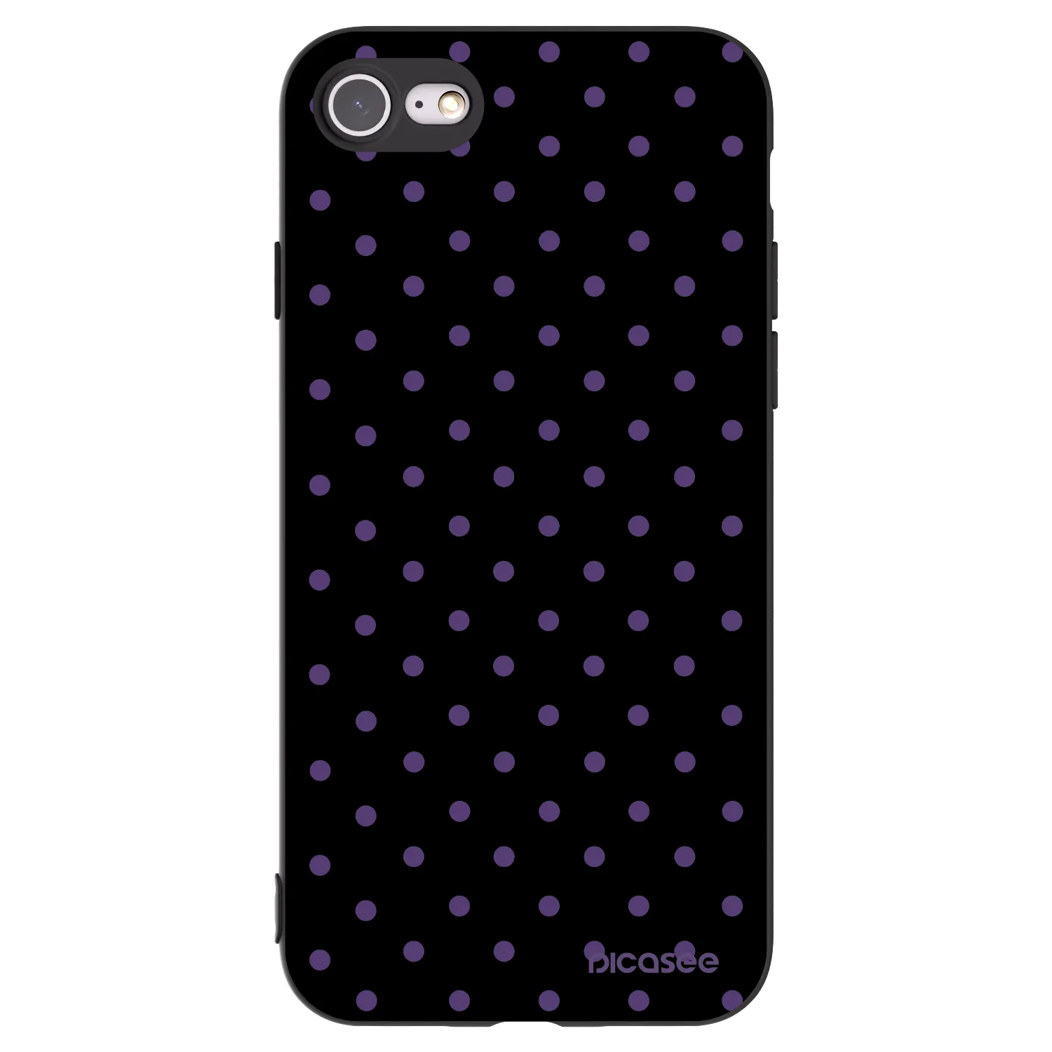 Picasee crna silikonska maskica za Apple iPhone 8 - Flickers