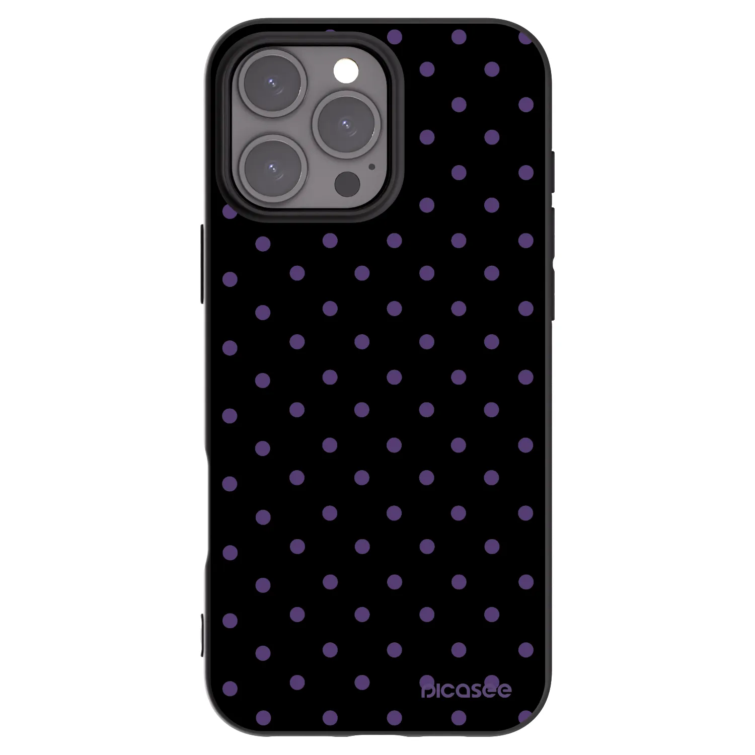 Picasee crna silikonska maskica za Apple iPhone 16 Pro Max - Flickers