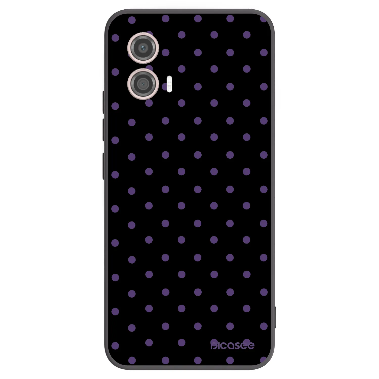 Picasee crna silikonska maskica za Motorola Moto G53 5G - Flickers