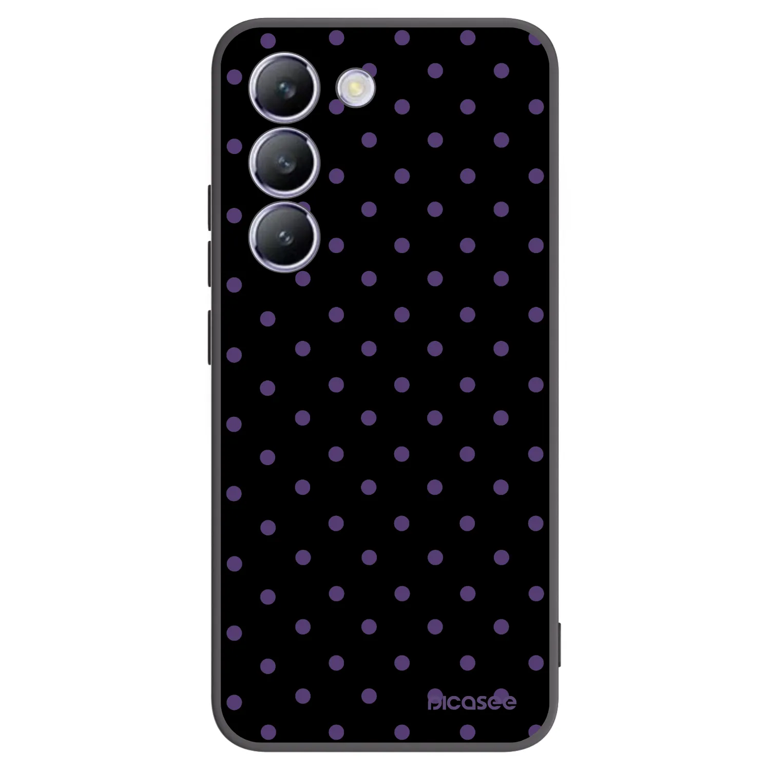 Picasee crna silikonska maskica za Vivo V40 SE 5G - Flickers