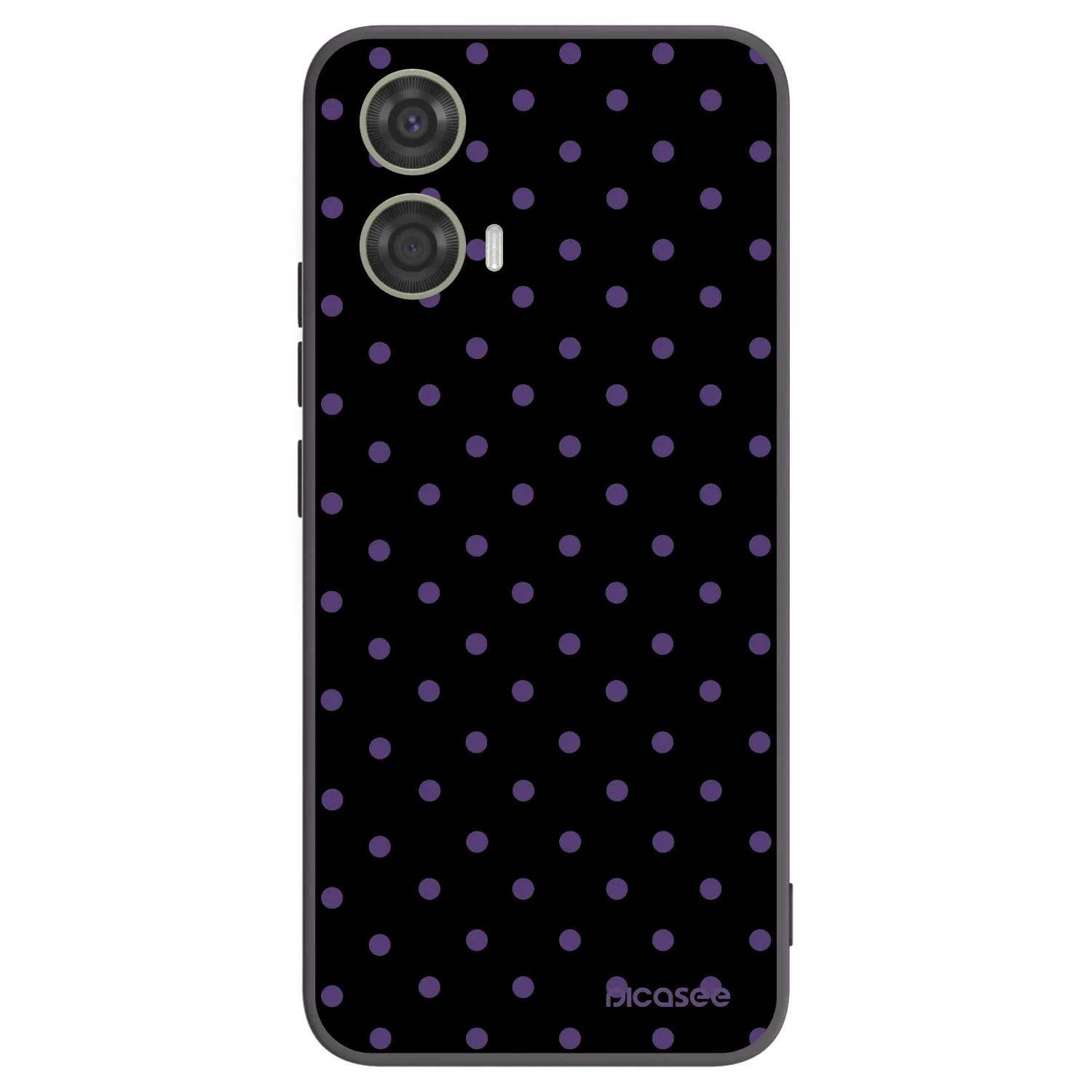 Picasee crna silikonska maskica za Motorola Moto G24 - Flickers