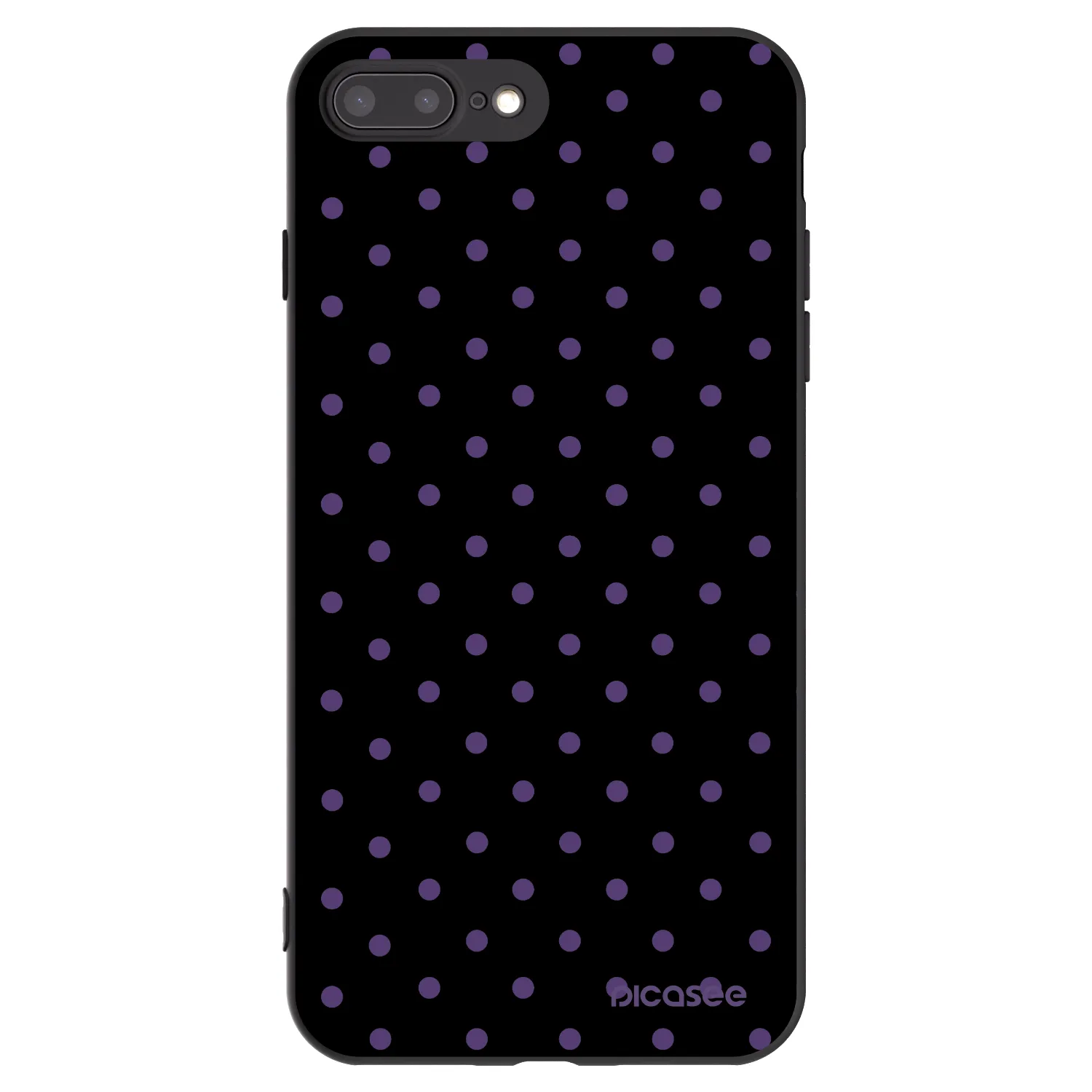 Picasee crna silikonska maskica za Apple iPhone 8 Plus - Flickers