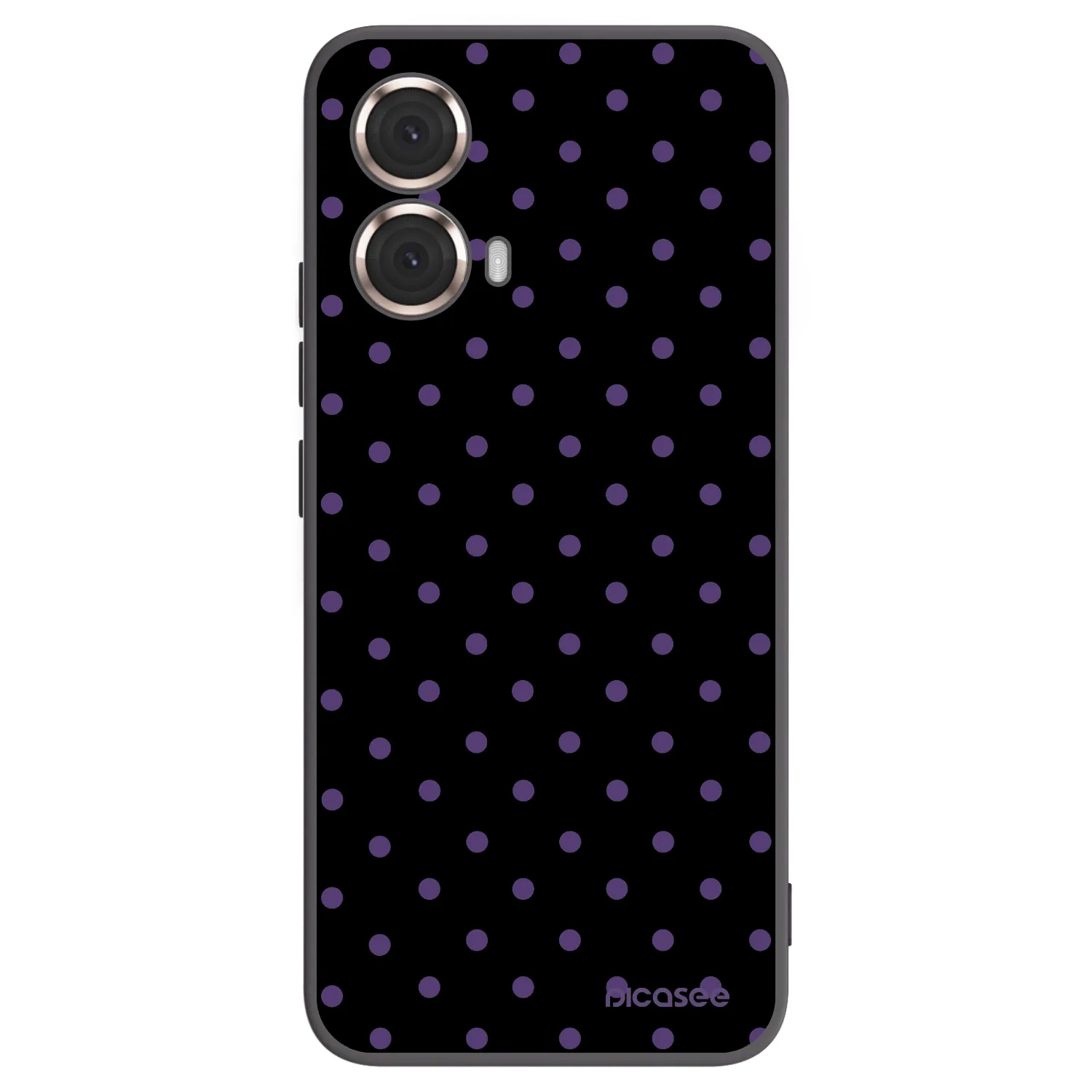 Picasee crna silikonska maskica za Motorola Moto G85 - Flickers