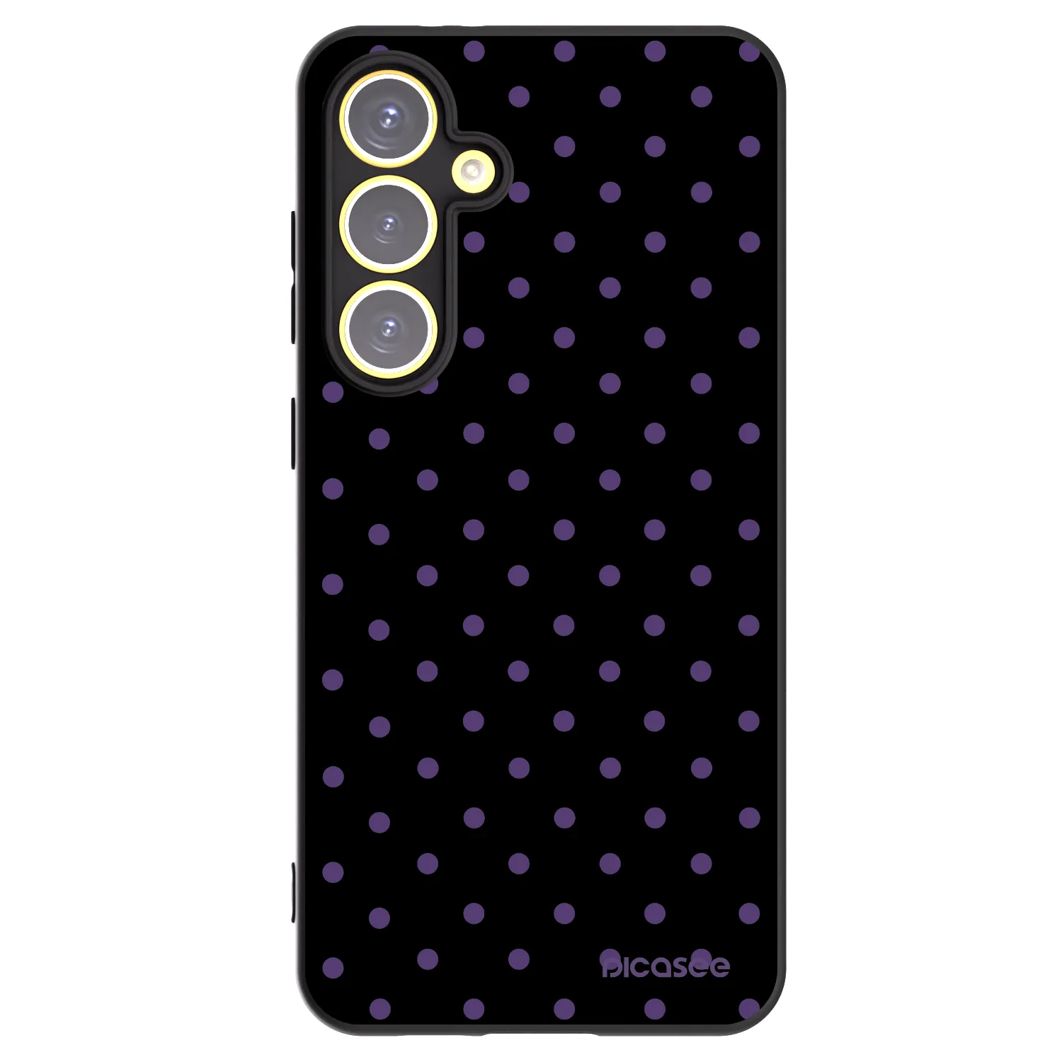 Picasee crna silikonska maskica za Samsung Galaxy S24 FE S721B - Flickers
