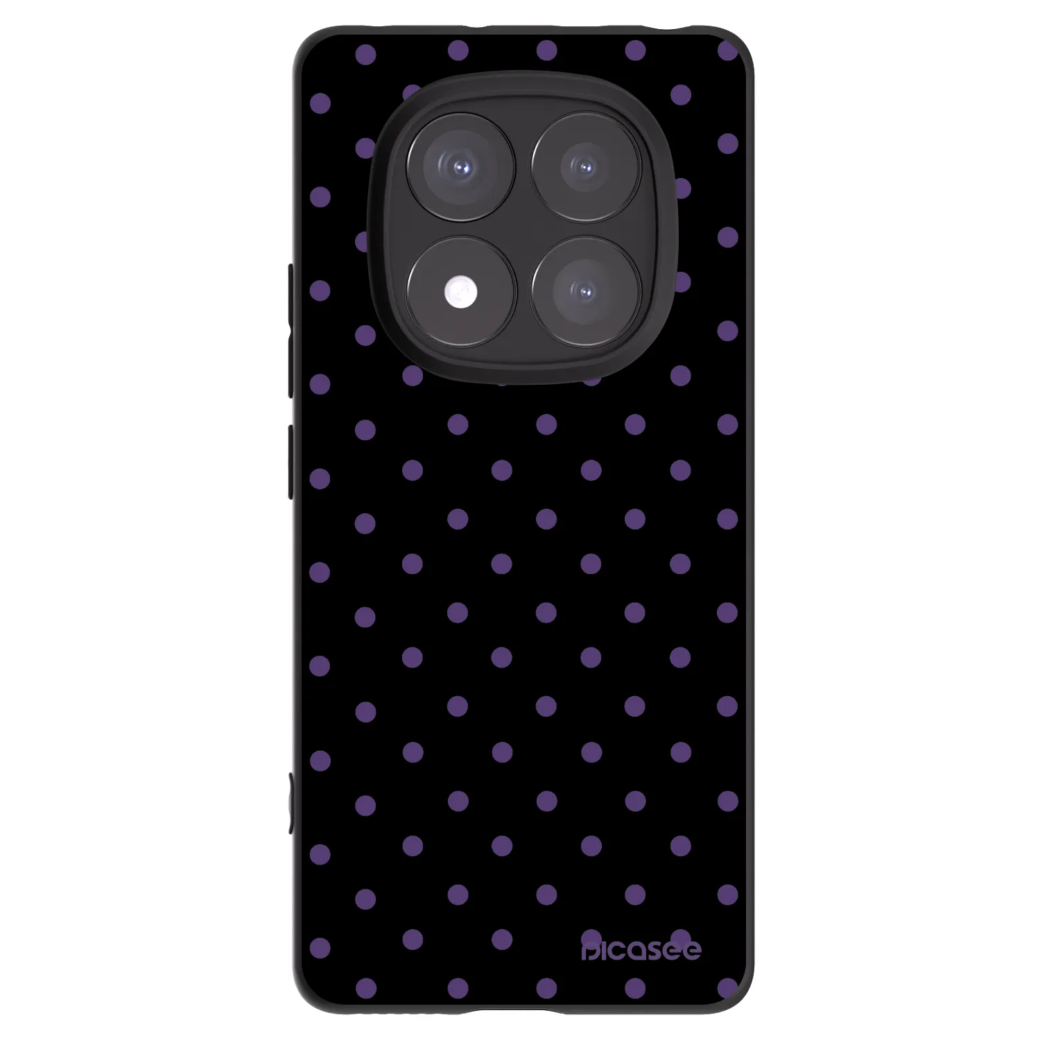 Picasee crna silikonska maskica za Xiaomi Redmi Note 14 Pro 5G - Flickers