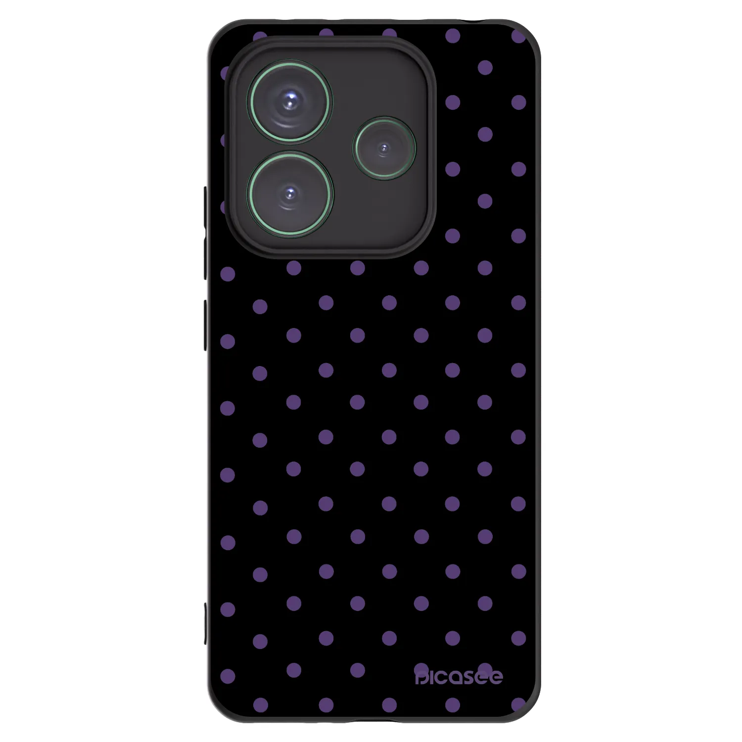 Picasee crna silikonska maskica za Xiaomi Redmi Note 14 5G - Flickers