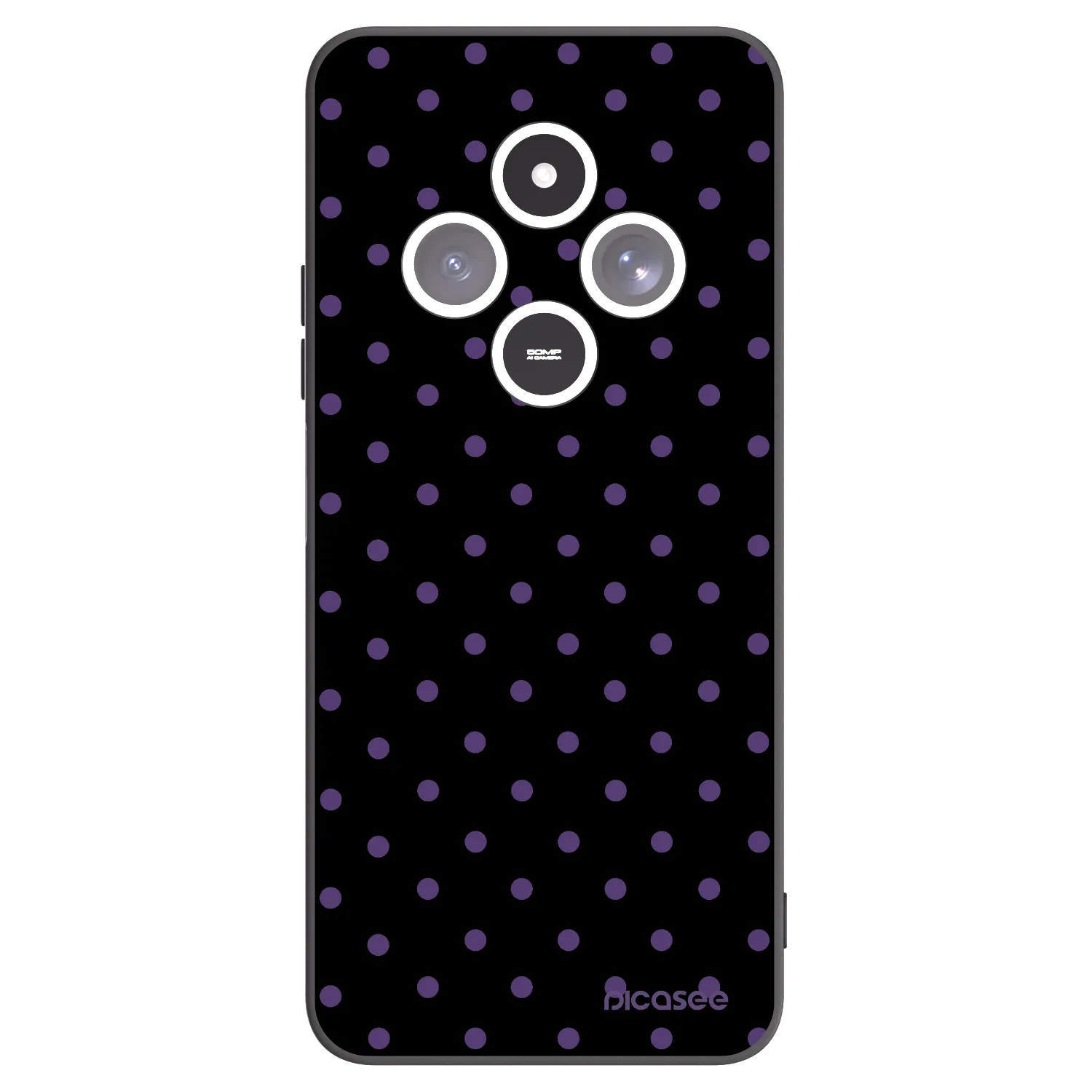 Picasee crna silikonska maskica za Xiaomi Redmi 14C - Flickers