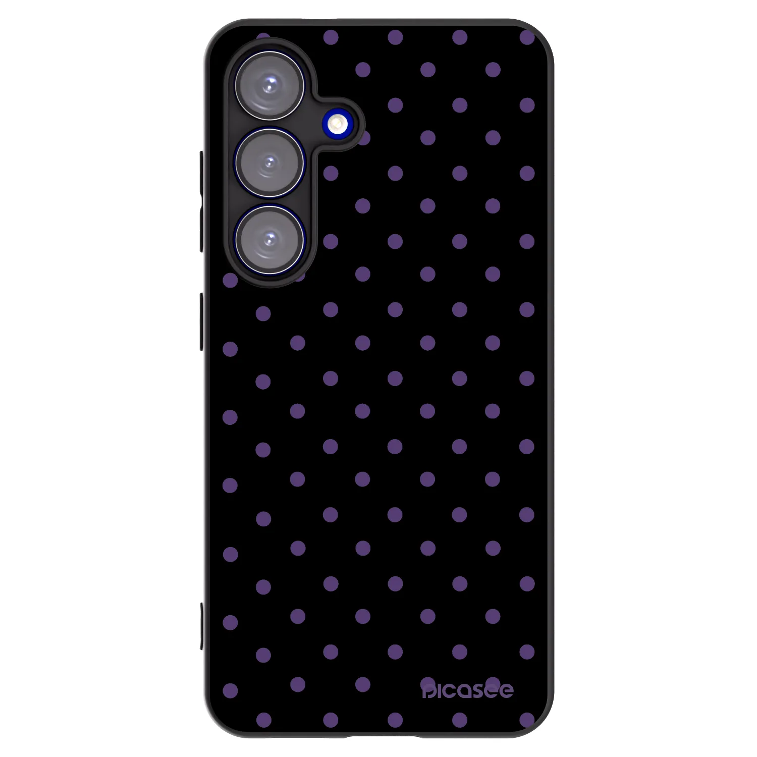 Picasee crna silikonska maskica za Samsung Galaxy S25 5G - Flickers