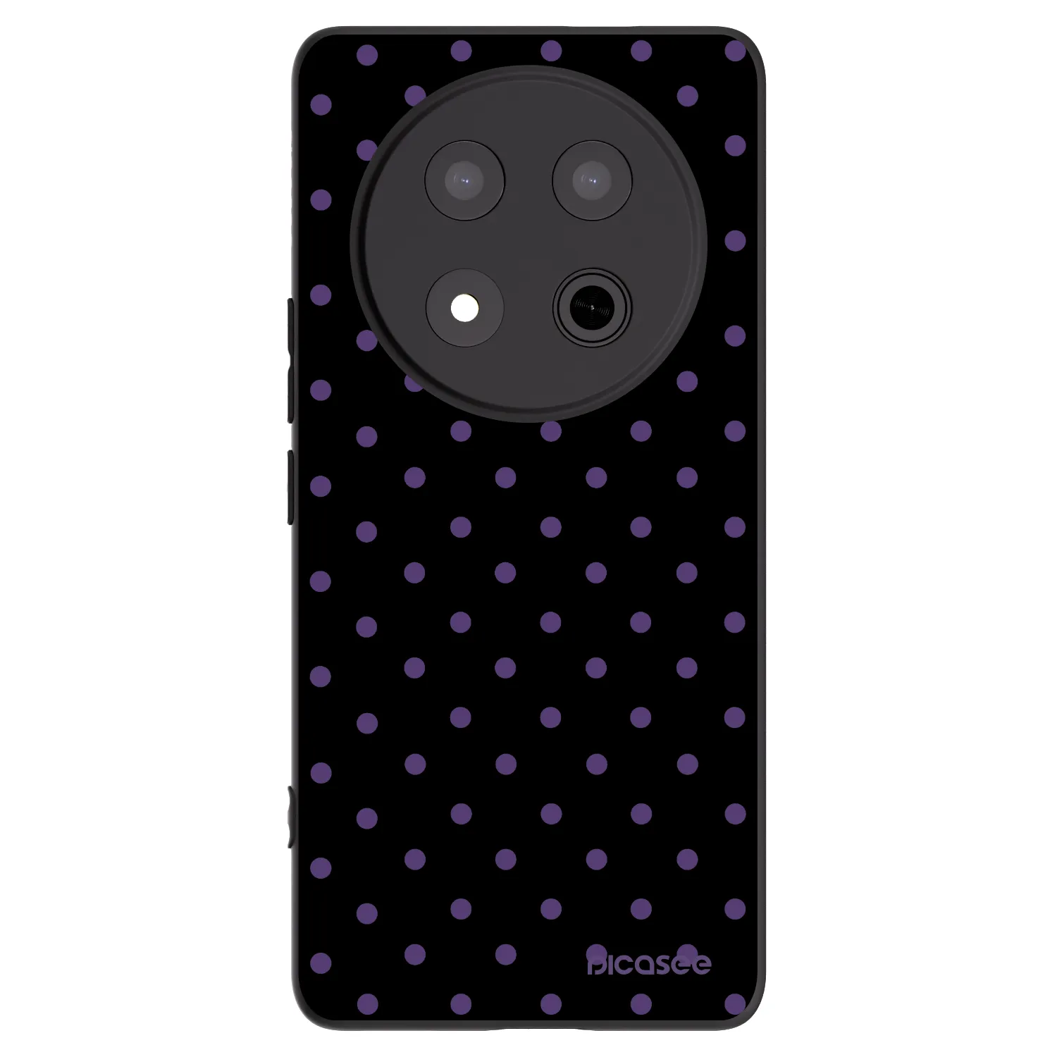 Picasee crna silikonska maskica za Honor Magic7 Lite 5G - Flickers