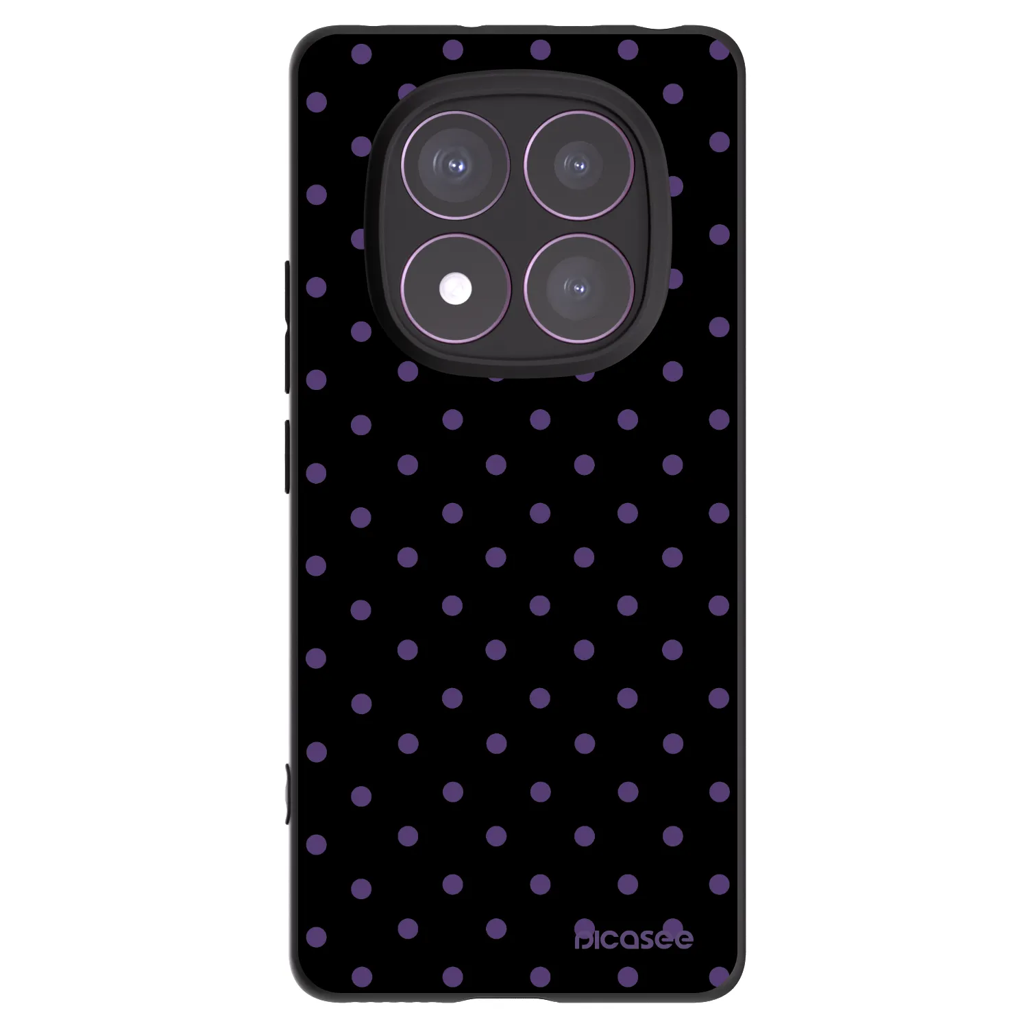 Picasee crna silikonska maskica za Xiaomi Redmi Note 14 Pro 4G - Flickers