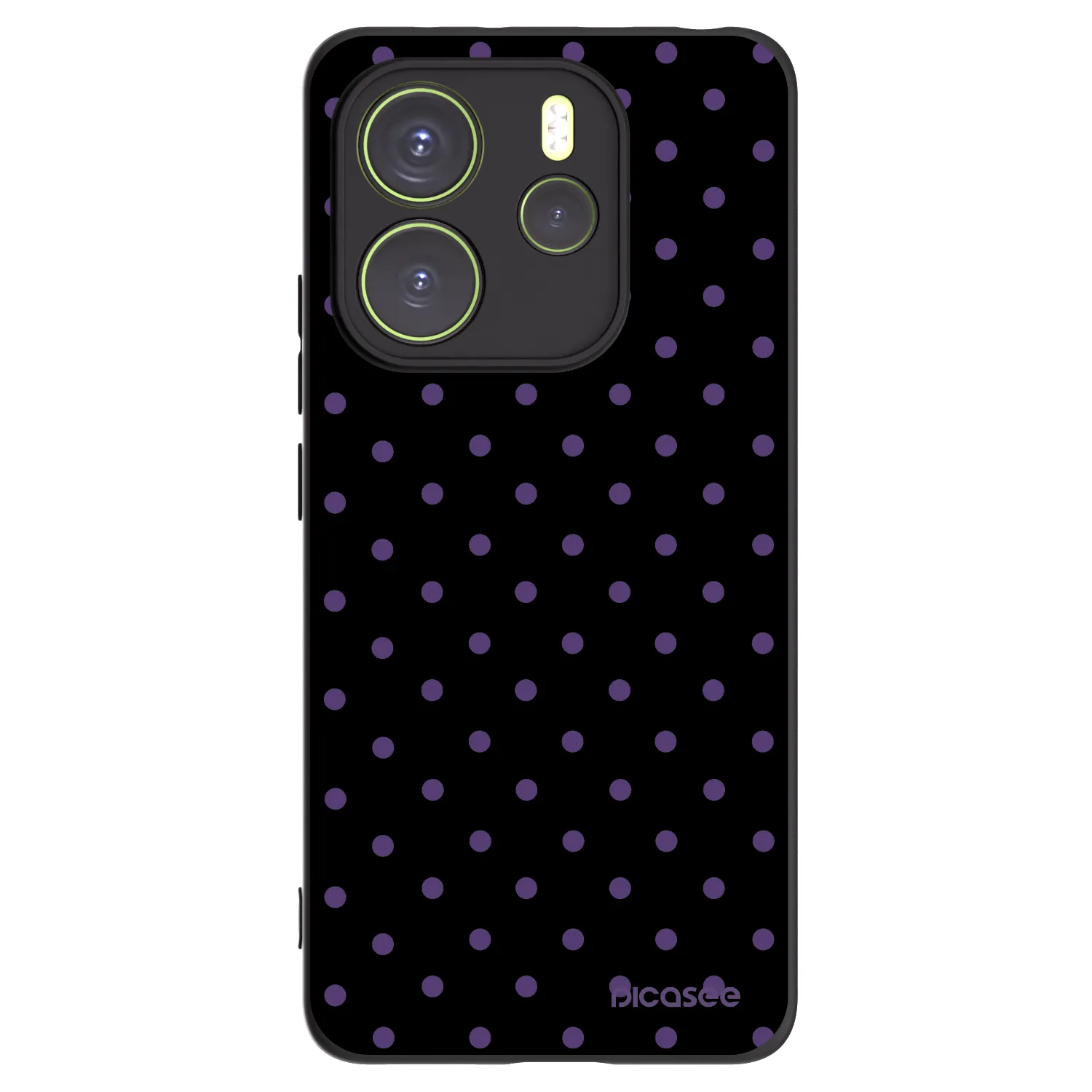 Picasee crna silikonska maskica za Xiaomi Redmi Note 14 4G - Flickers