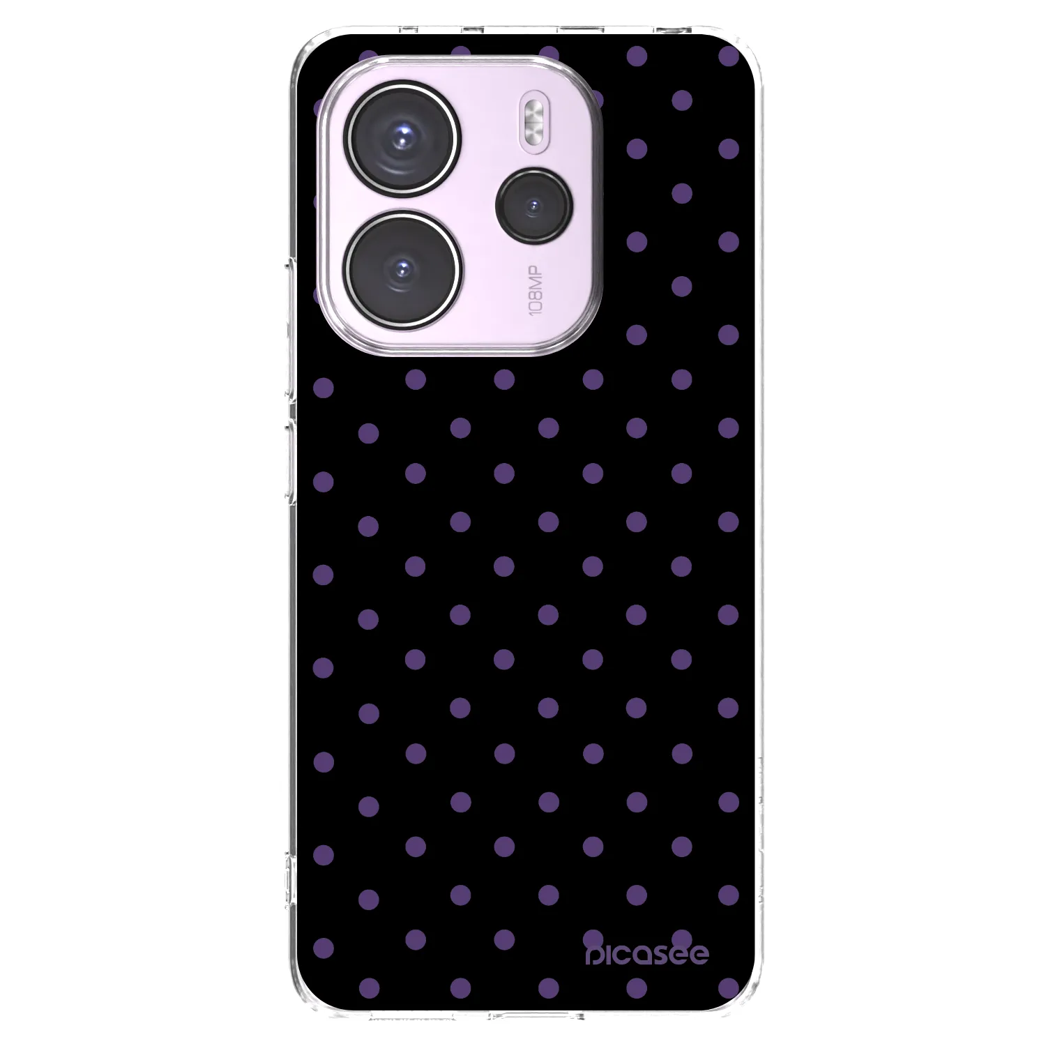 Picasee silikonska prozirna maskica za Xiaomi Redmi Note 14 4G - Flickers