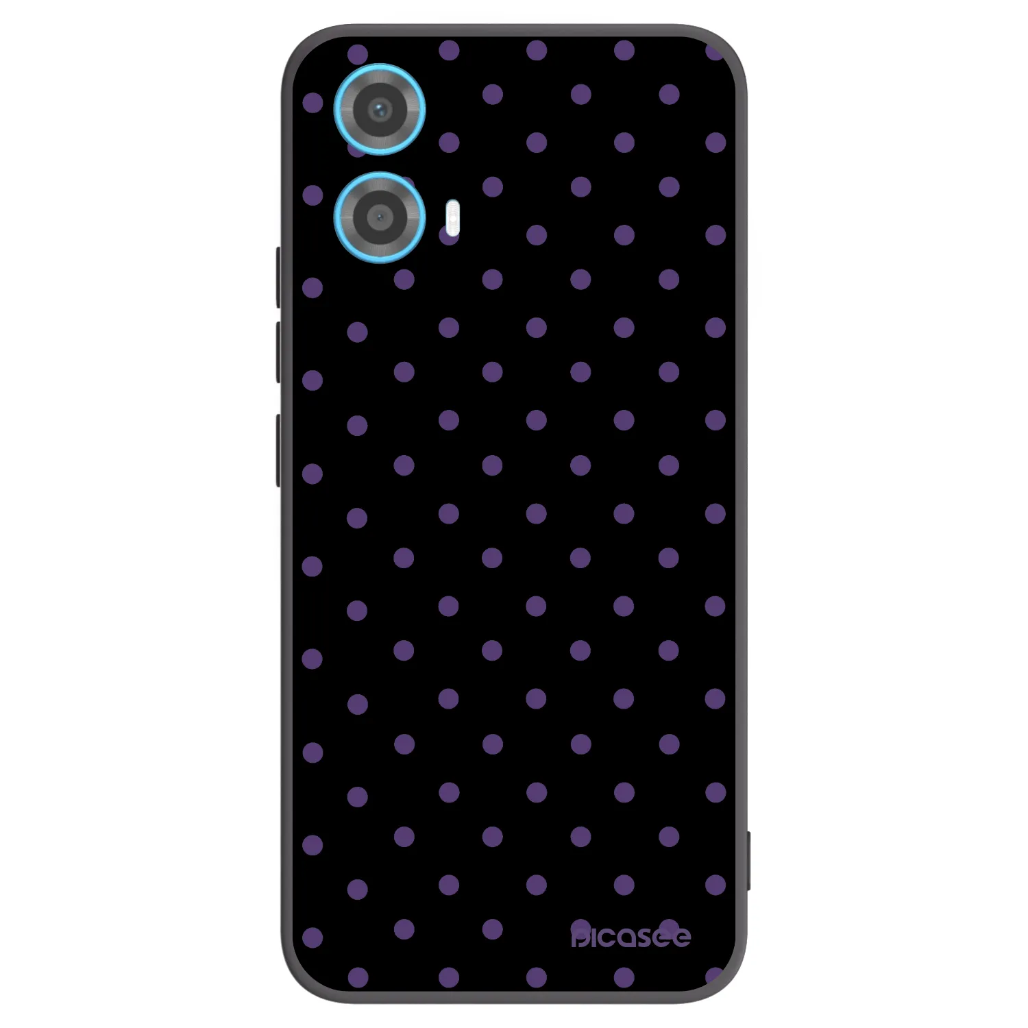 Picasee crna silikonska maskica za Motorola Moto G34 5G - Flickers