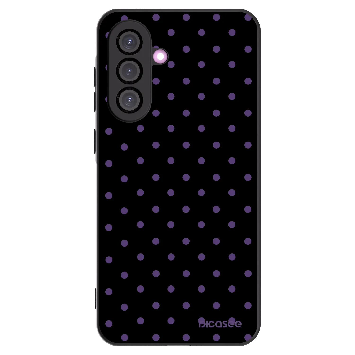 Picasee crna silikonska maskica za Samsung Galaxy A36 5G - Flickers