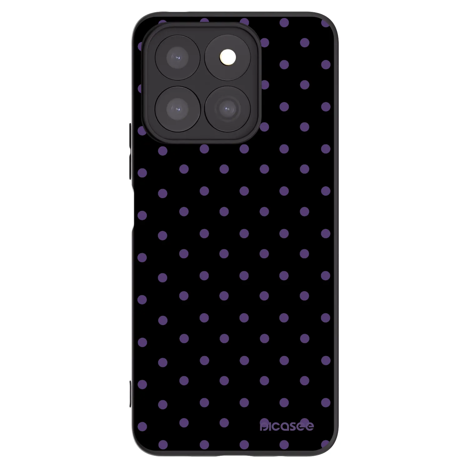 Picasee crna silikonska maskica za Honor X8c - Flickers
