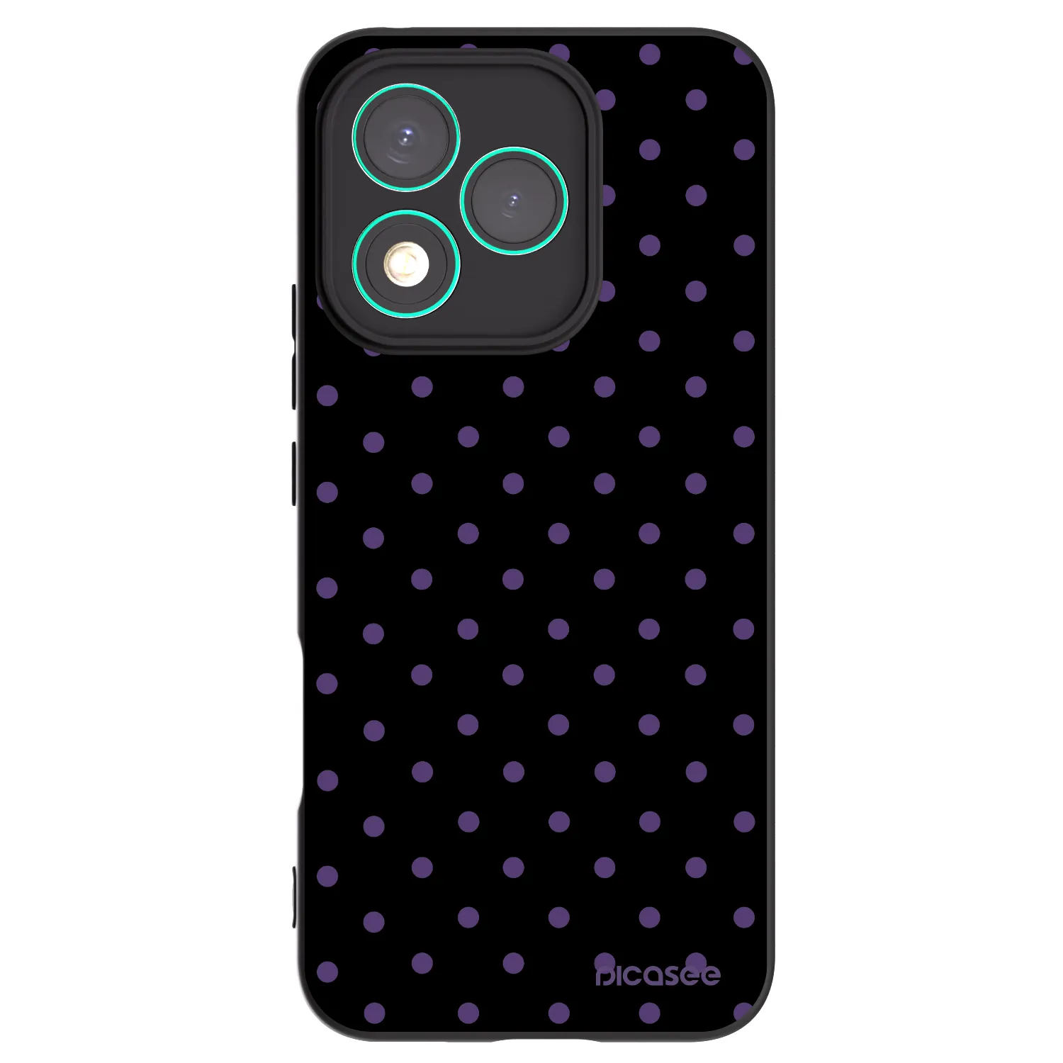 Picasee crna silikonska maskica za Honor 400 Lite 5G - Flickers