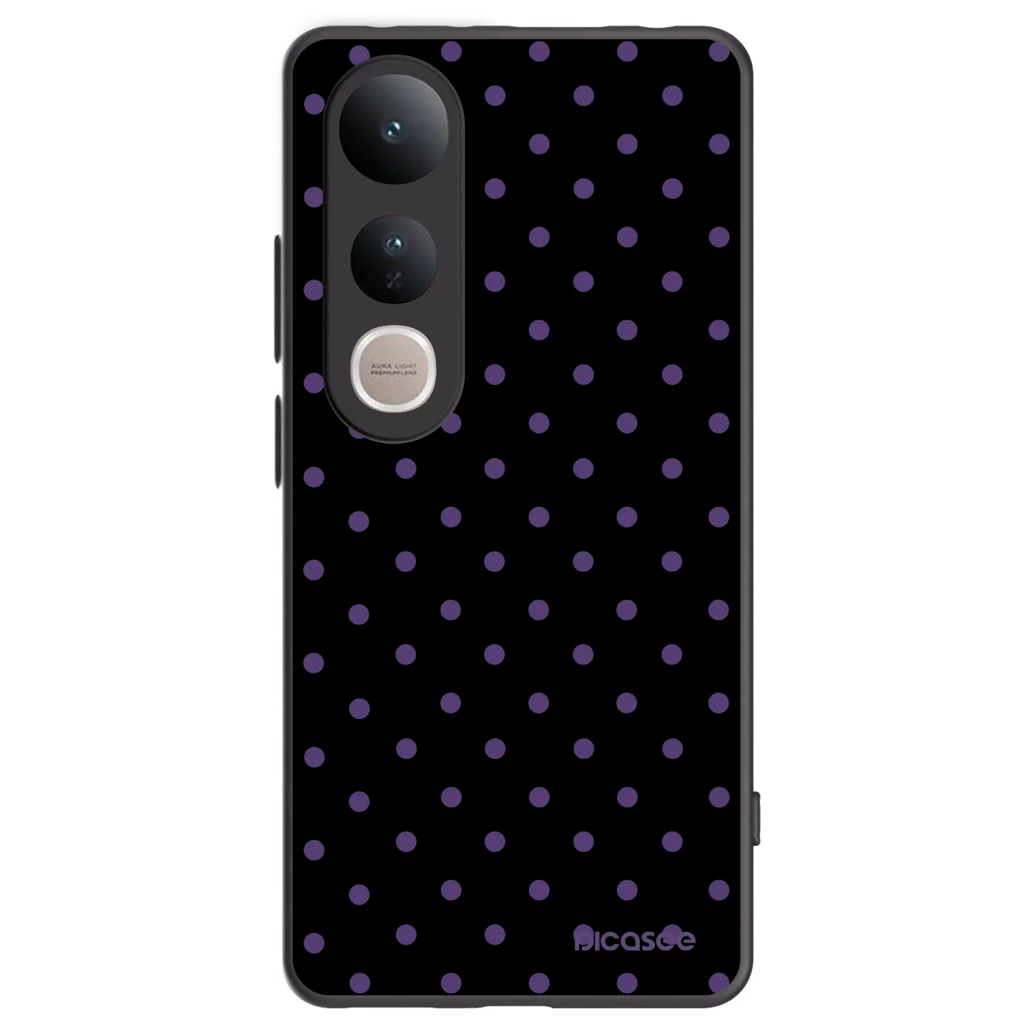 Picasee crna silikonska maskica za Vivo V50 Lite 5G - Flickers