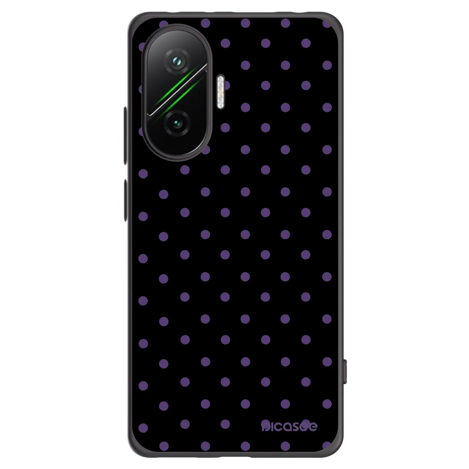 Picasee crna silikonska maskica za Xiaomi Poco F7 5G - Flickers