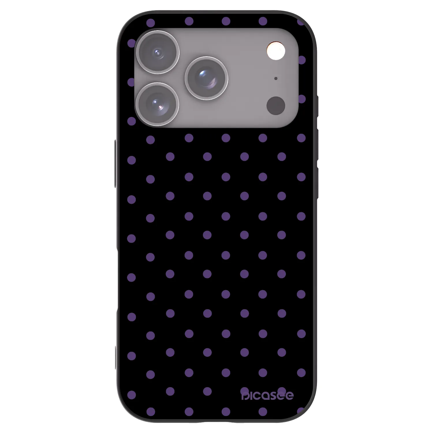Picasee crna silikonska maskica za Apple iPhone 17 Pro - Flickers
