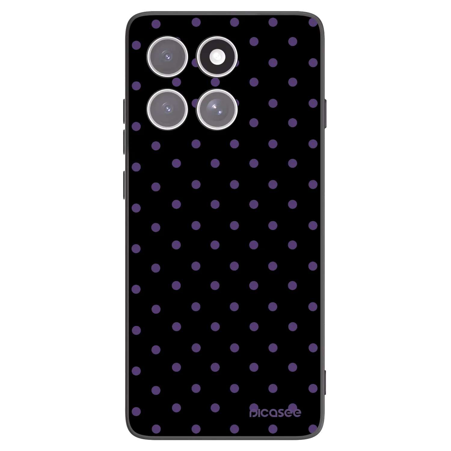 Picasee crna silikonska maskica za Motorola Edge 60 Pro - Flickers
