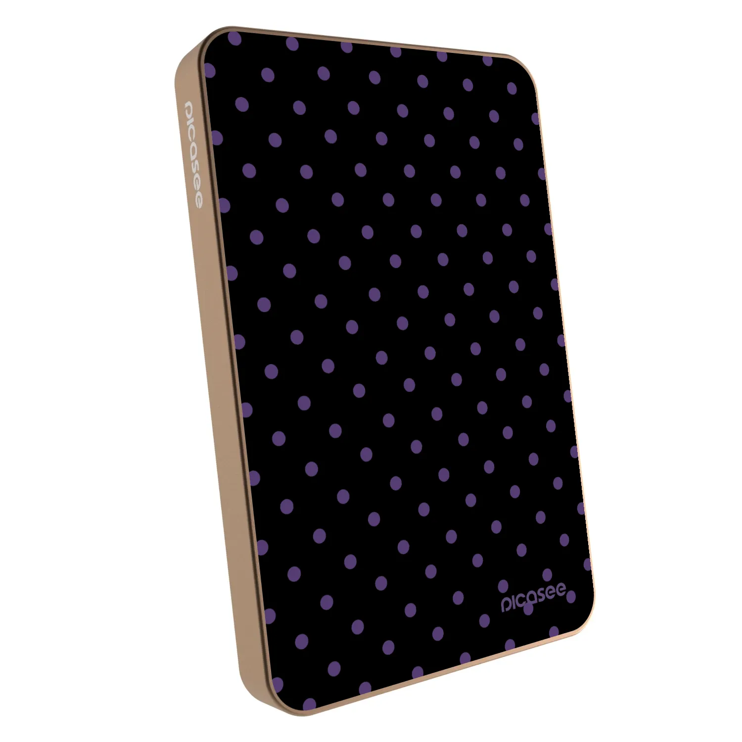 Picasee Prijenosni punjač s MagSafe 5 000 mAh Zlatni - Flickers