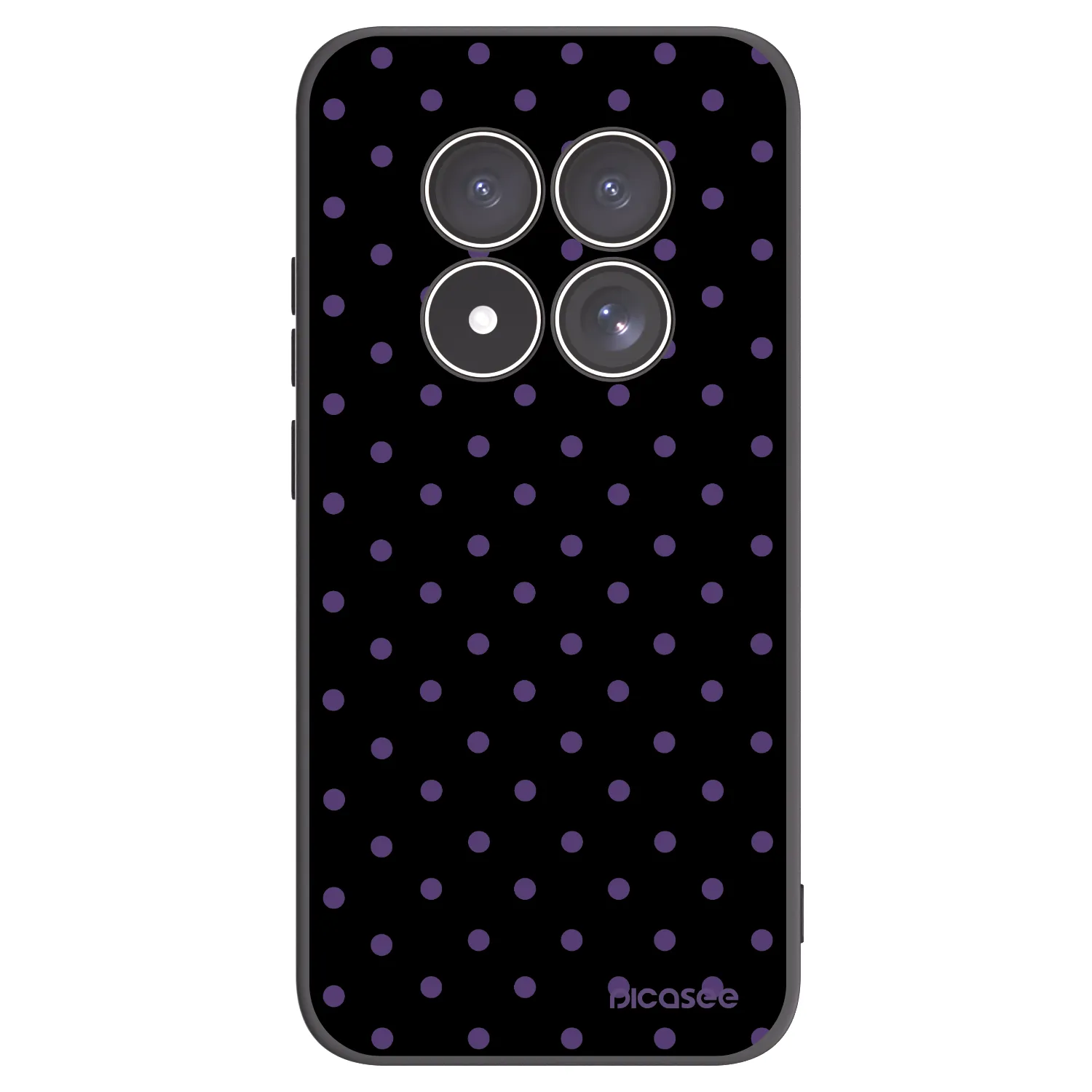 Picasee crna silikonska maskica za Xiaomi Redmi Note 15 Pro 4G - Flickers