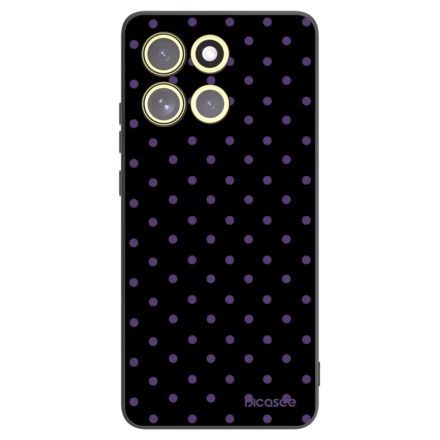 Picasee crna silikonska maskica za Motorola Moto G86 Power 5G - Flickers