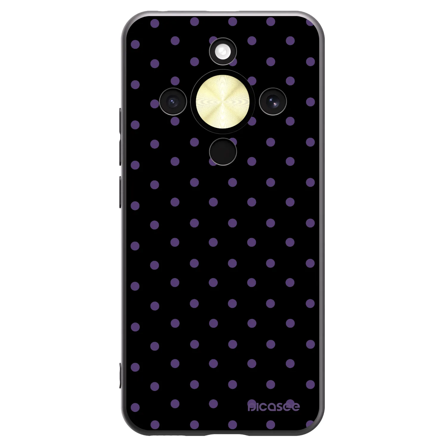 Picasee crna silikonska maskica za Honor Magic8 Lite 5G - Flickers