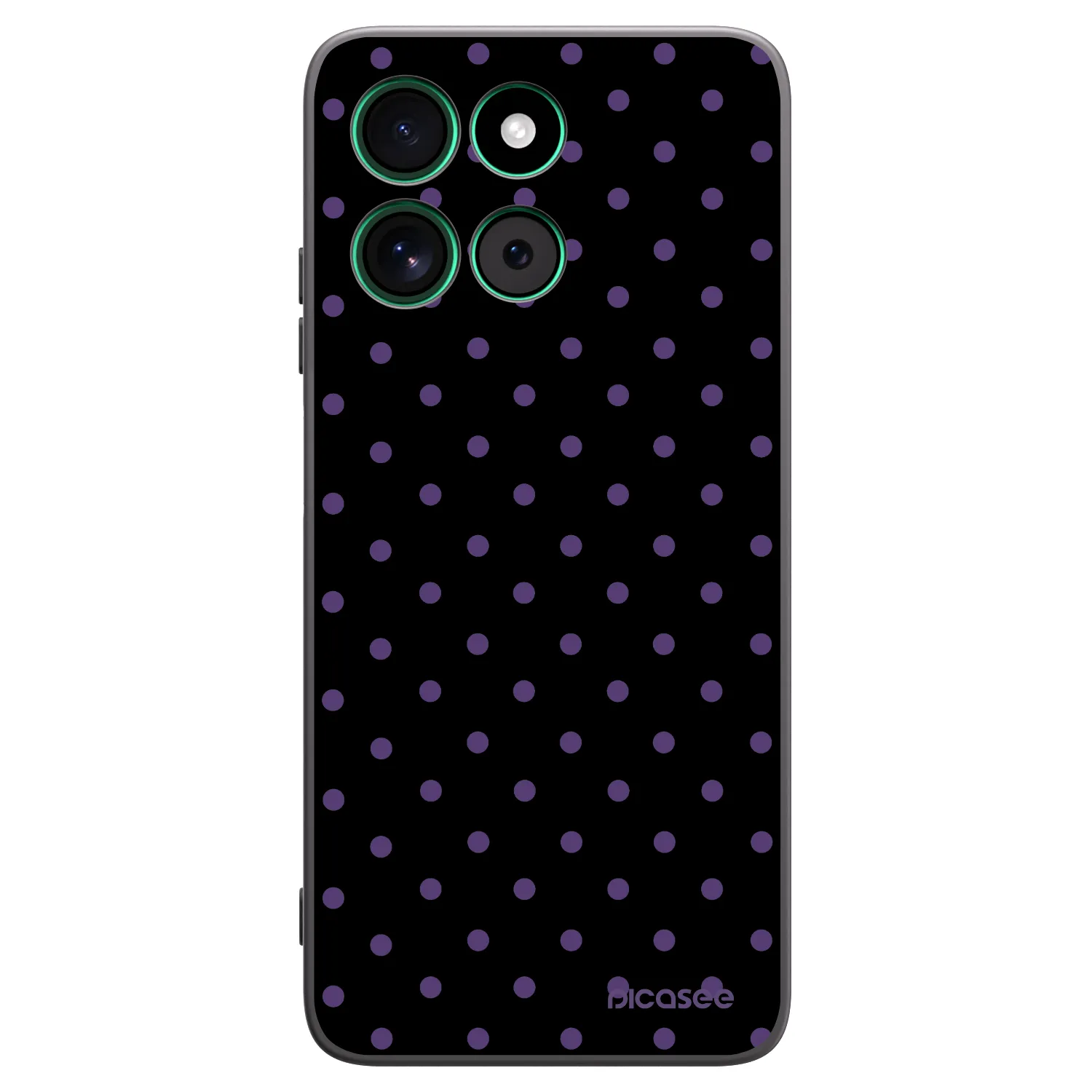 Picasee crna silikonska maskica za Motorola Moto G57 Power - Flickers