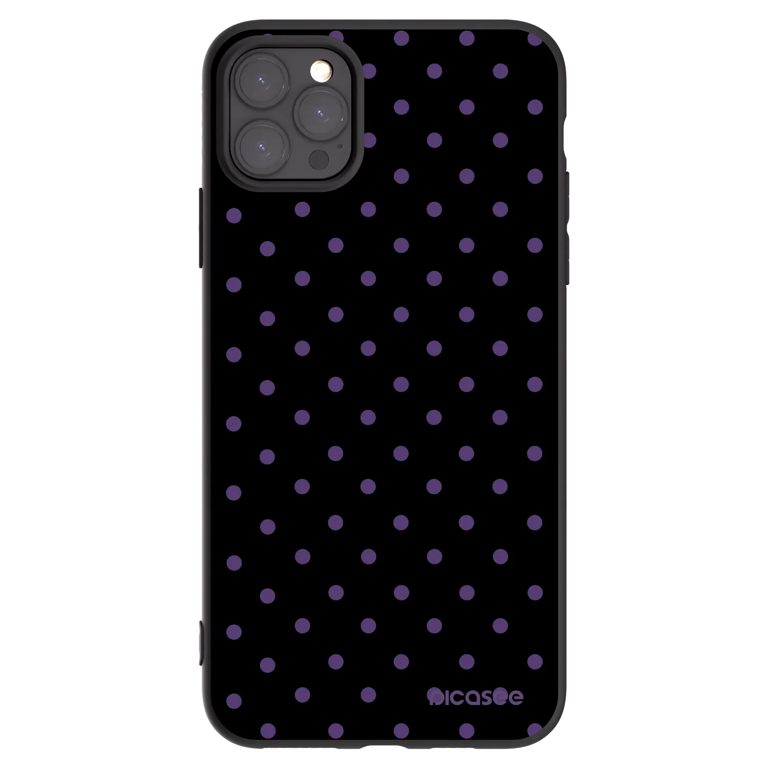 Picasee crna silikonska maskica za Apple iPhone 11 Pro Max - Flickers