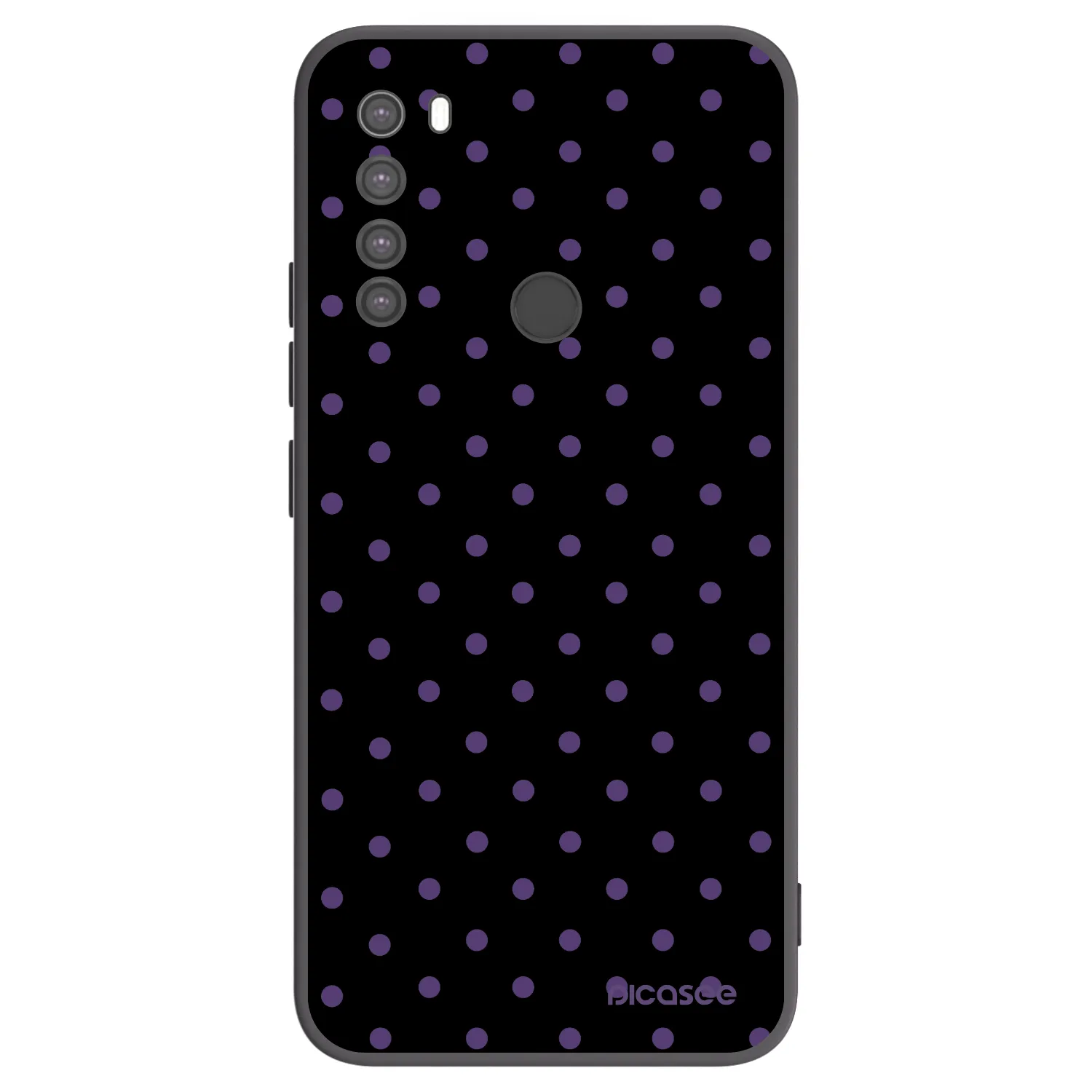 Picasee crna silikonska maskica za Xiaomi Redmi Note 8 - Flickers