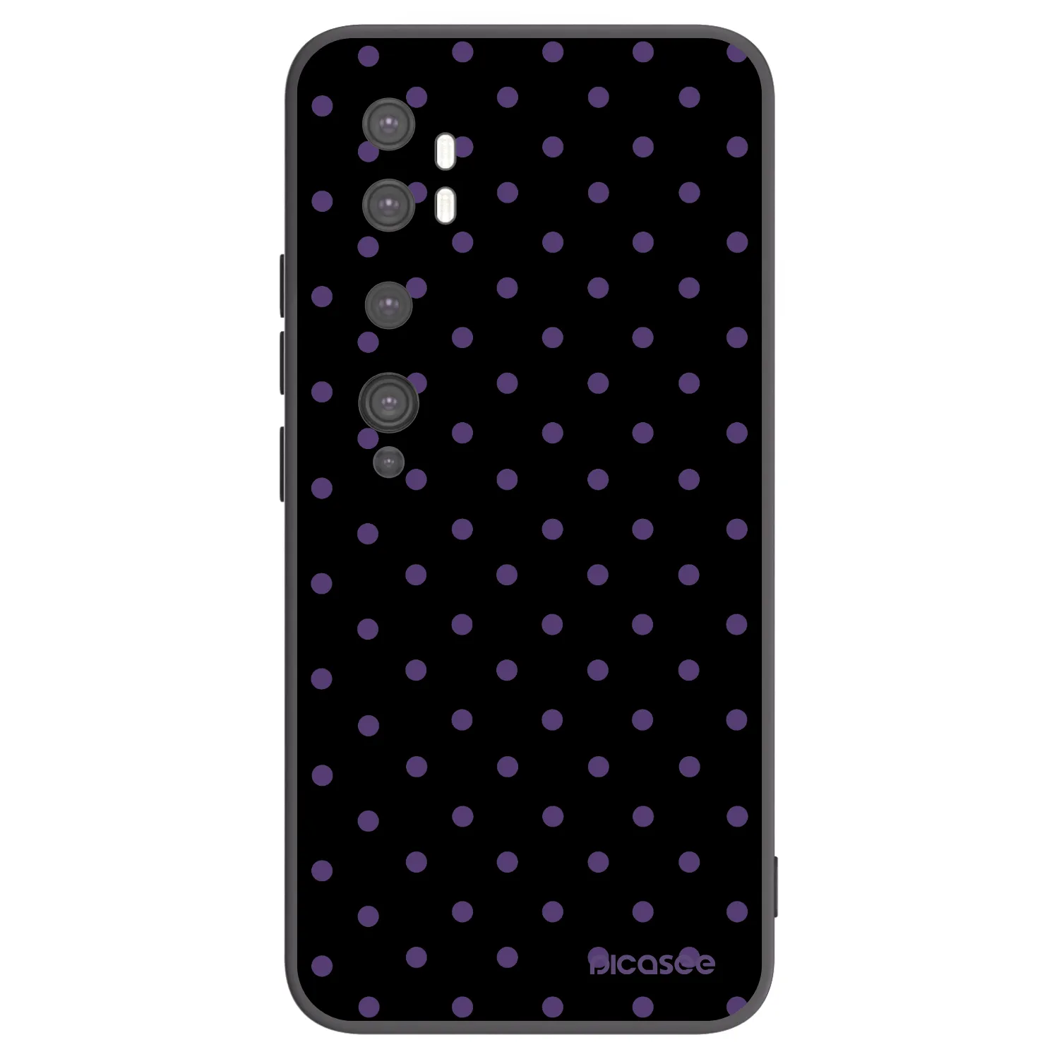 Picasee crna silikonska maskica za Xiaomi Mi Note 10 (Pro) - Flickers