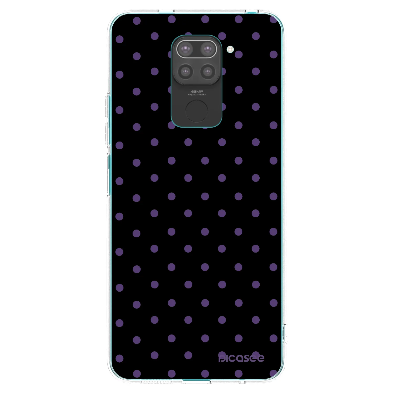 Picasee crna silikonska maskica za Xiaomi Redmi Note 9 - Flickers