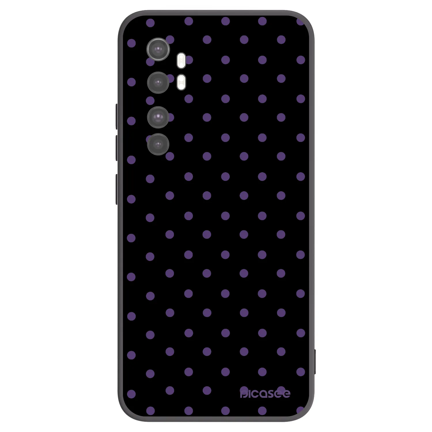 Picasee crna silikonska maskica za Xiaomi Mi Note 10 Lite - Flickers