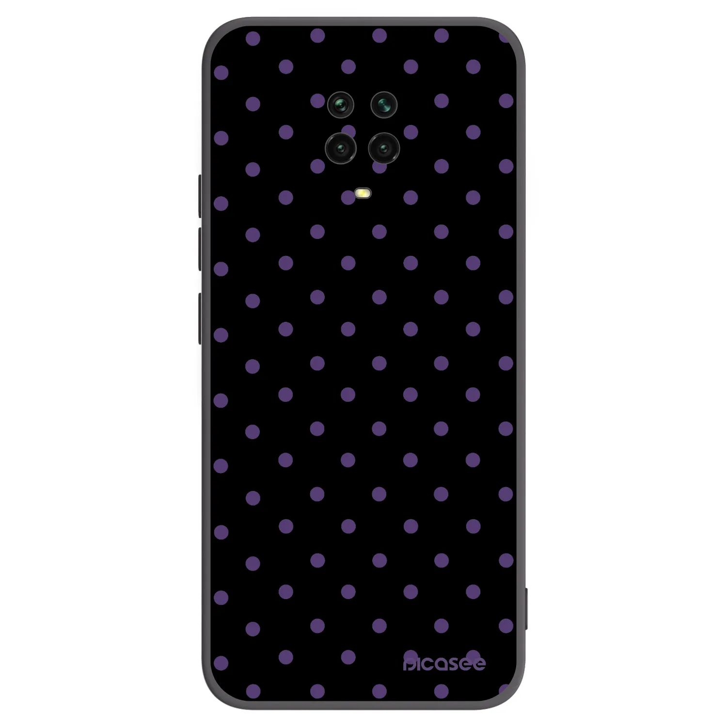Picasee crna silikonska maskica za Xiaomi Redmi Note 9S - Flickers