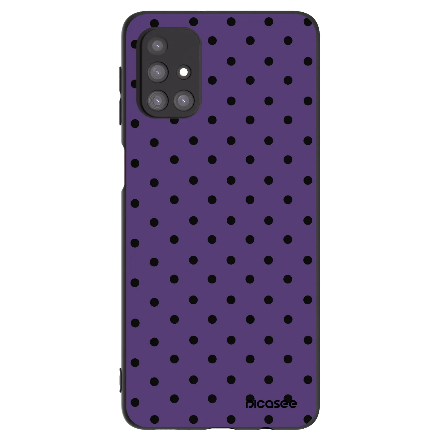 Picasee crna silikonska maskica za Samsung Galaxy M31s - Flickers 2