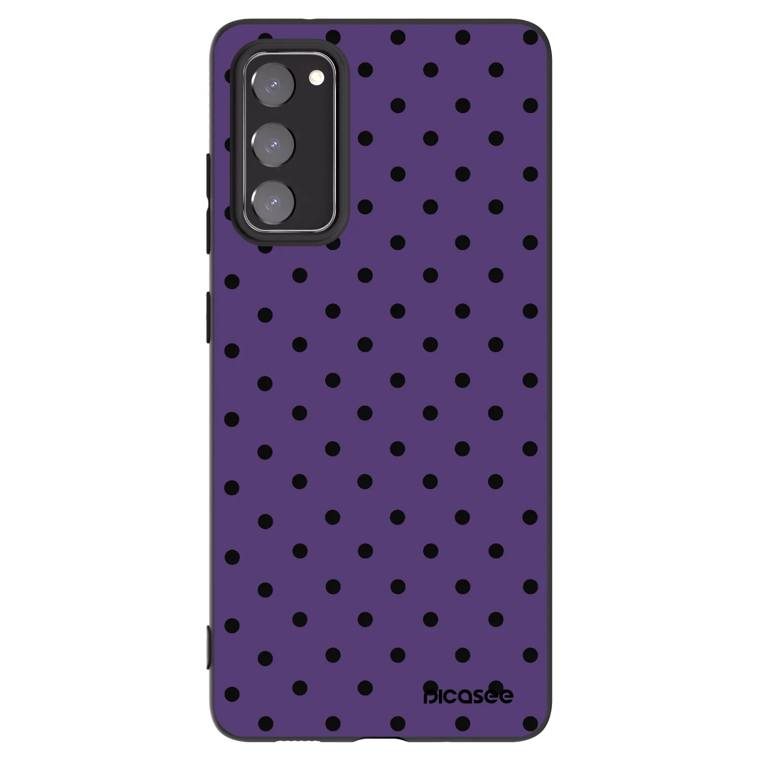 Picasee crna silikonska maskica za Samsung Galaxy S20 FE - Flickers 2