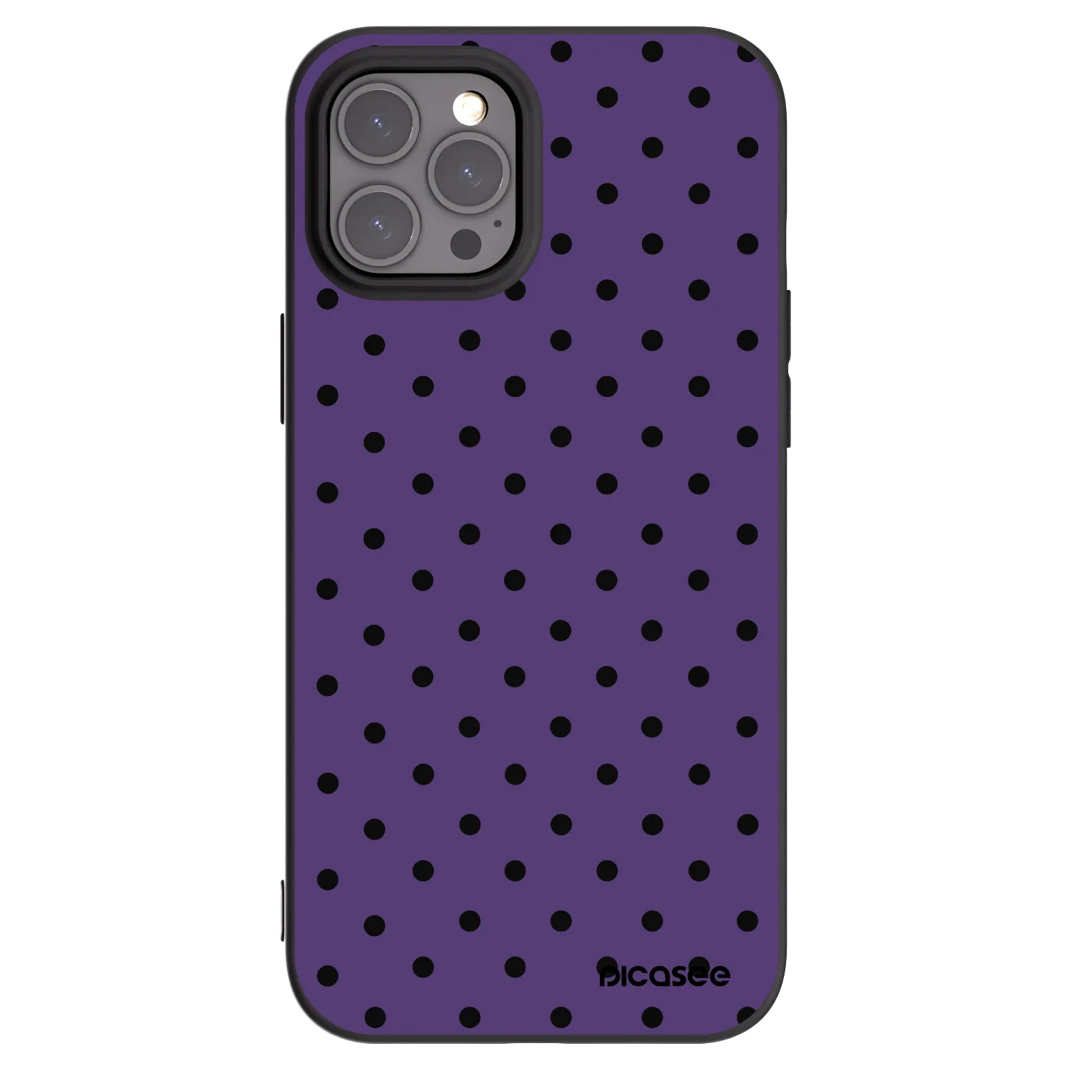 Picasee crna silikonska maskica za Apple iPhone 12 Pro Max - Flickers 2